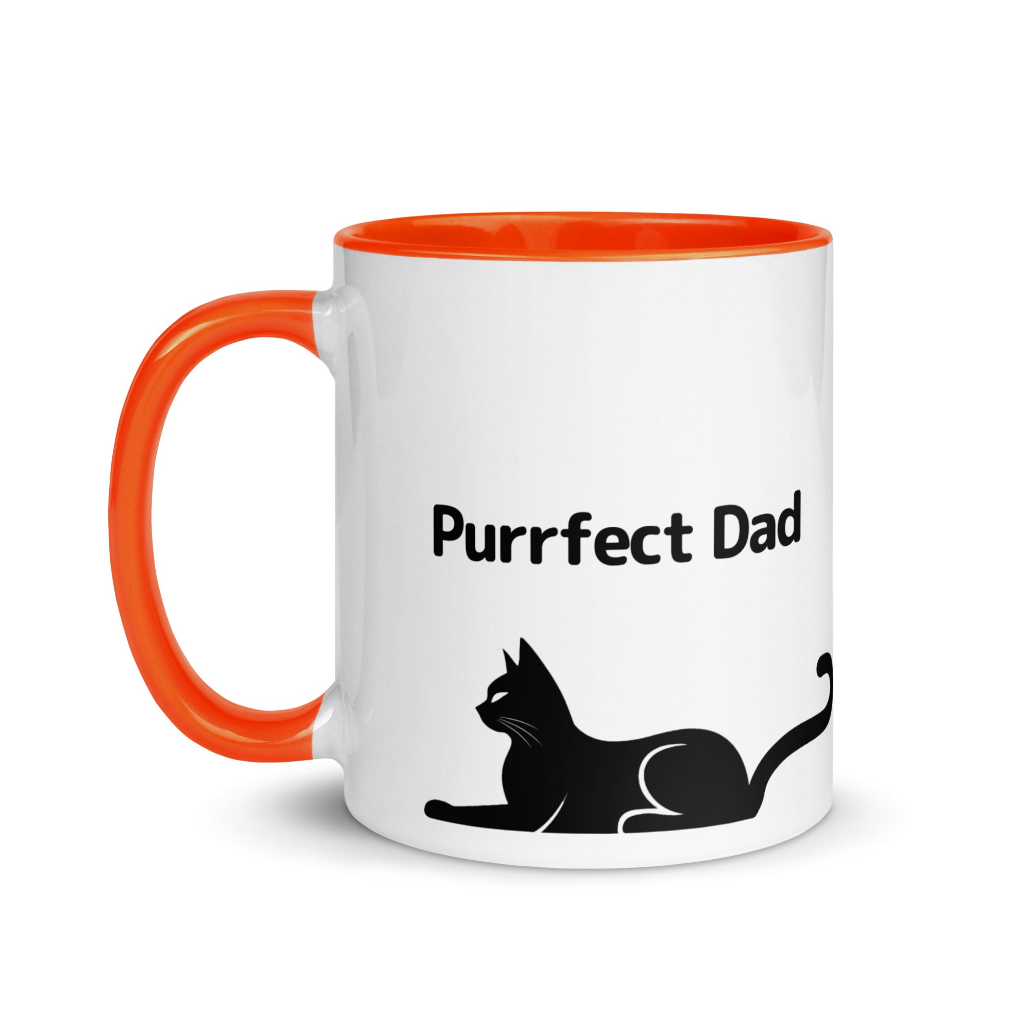 Purrfect Cat Dad Mug with Color Inside