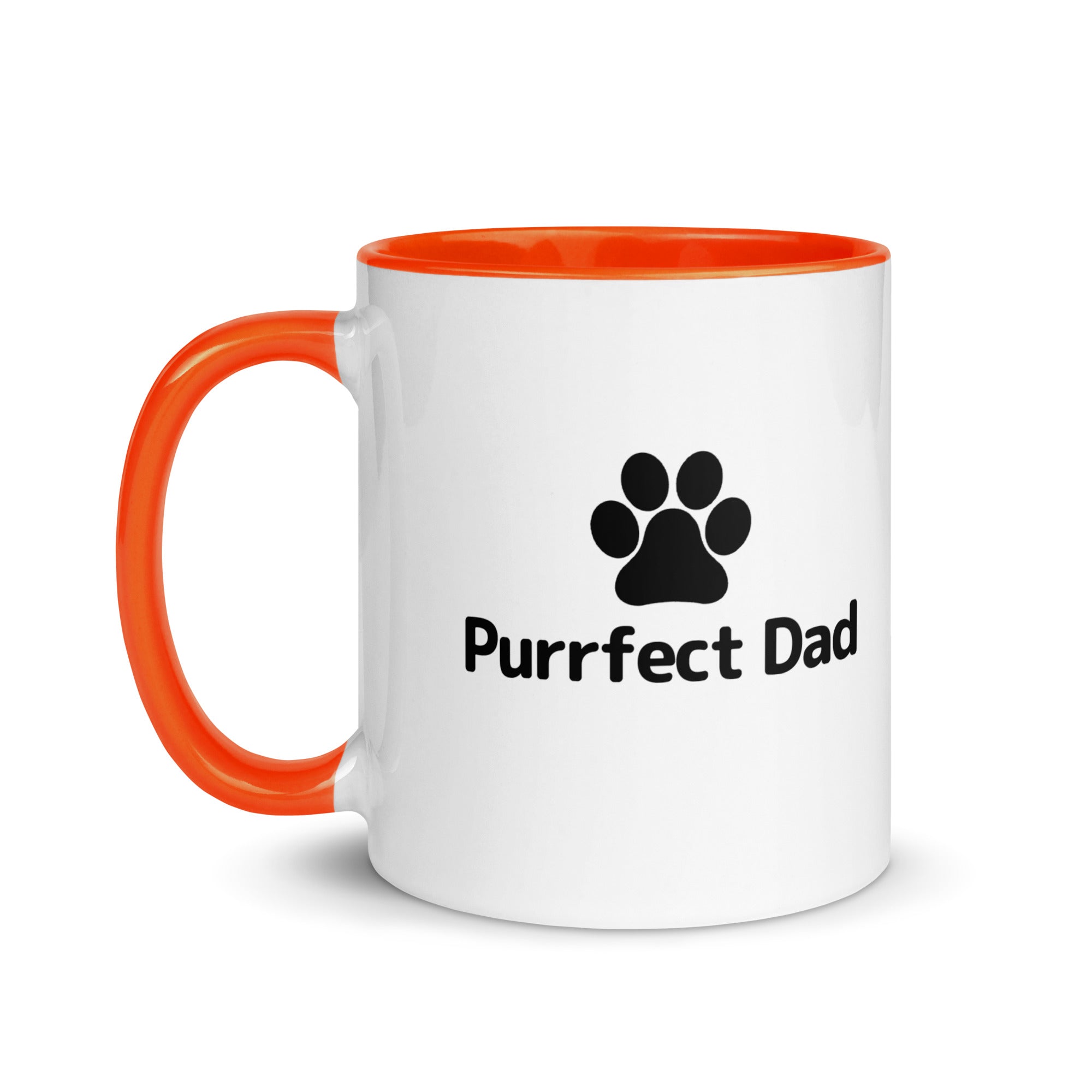 Purrfect Dad Paw Mug with Color Inside
