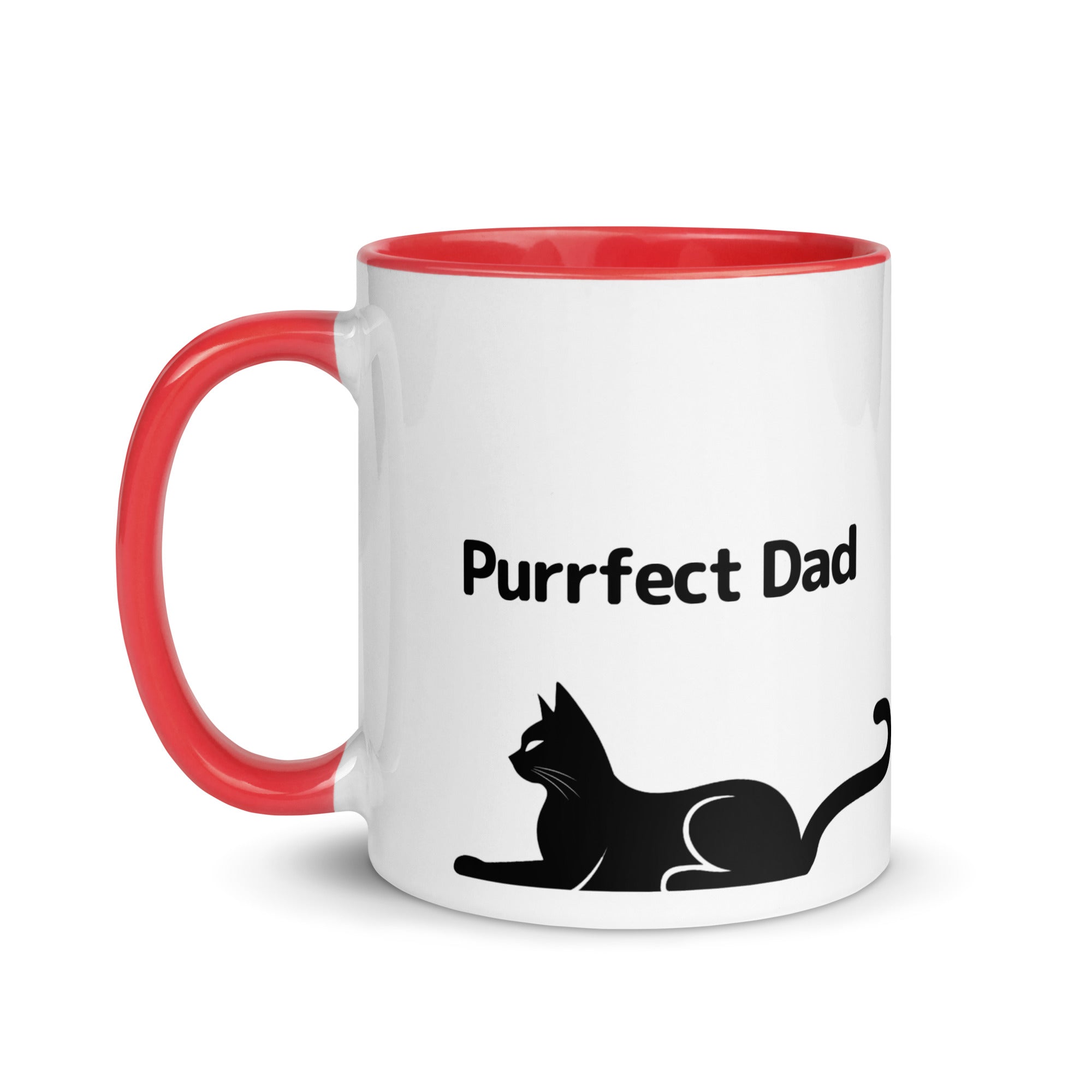 Purrfect Cat Dad Mug with Color Inside
