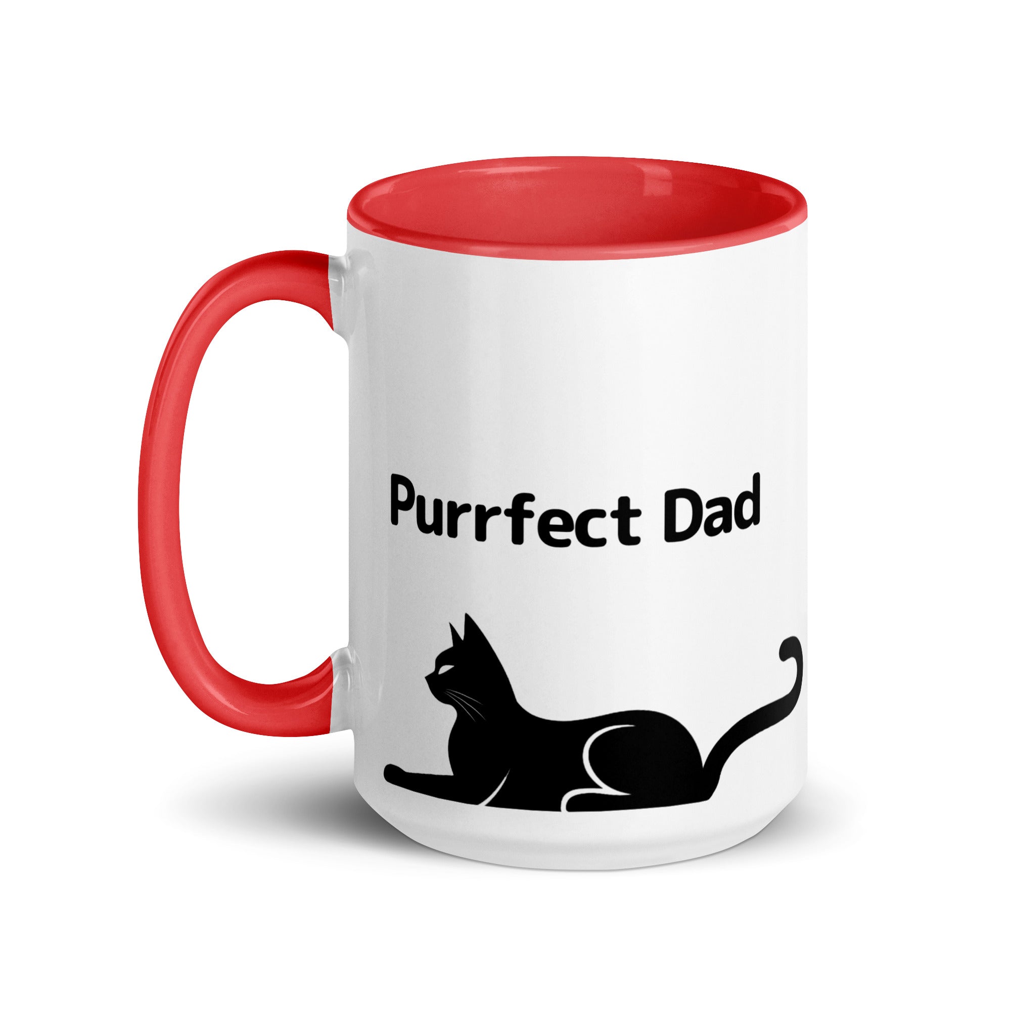 Purrfect Cat Dad Mug with Color Inside