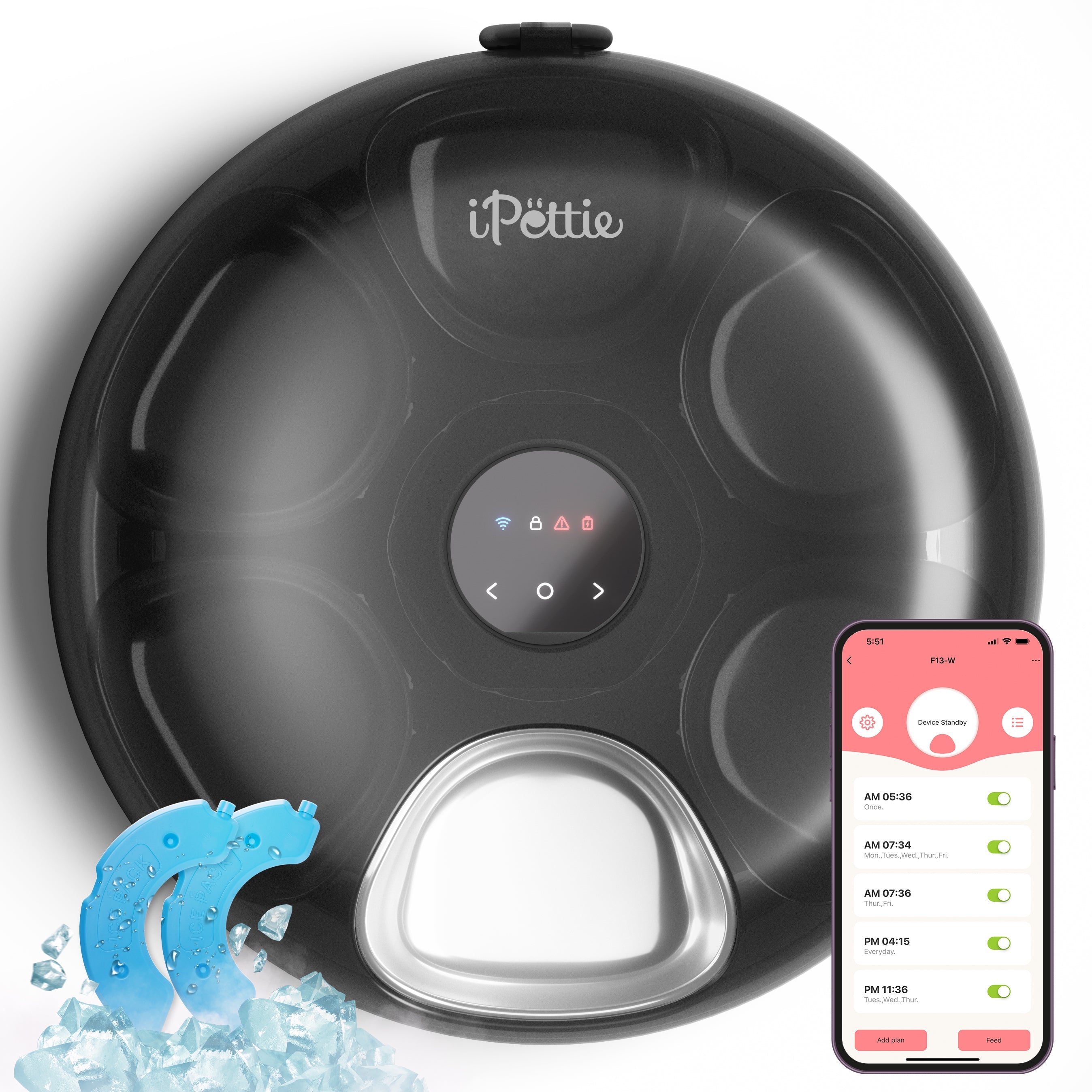 Donut Frost Automatic Pet Feeder, WiFi Version