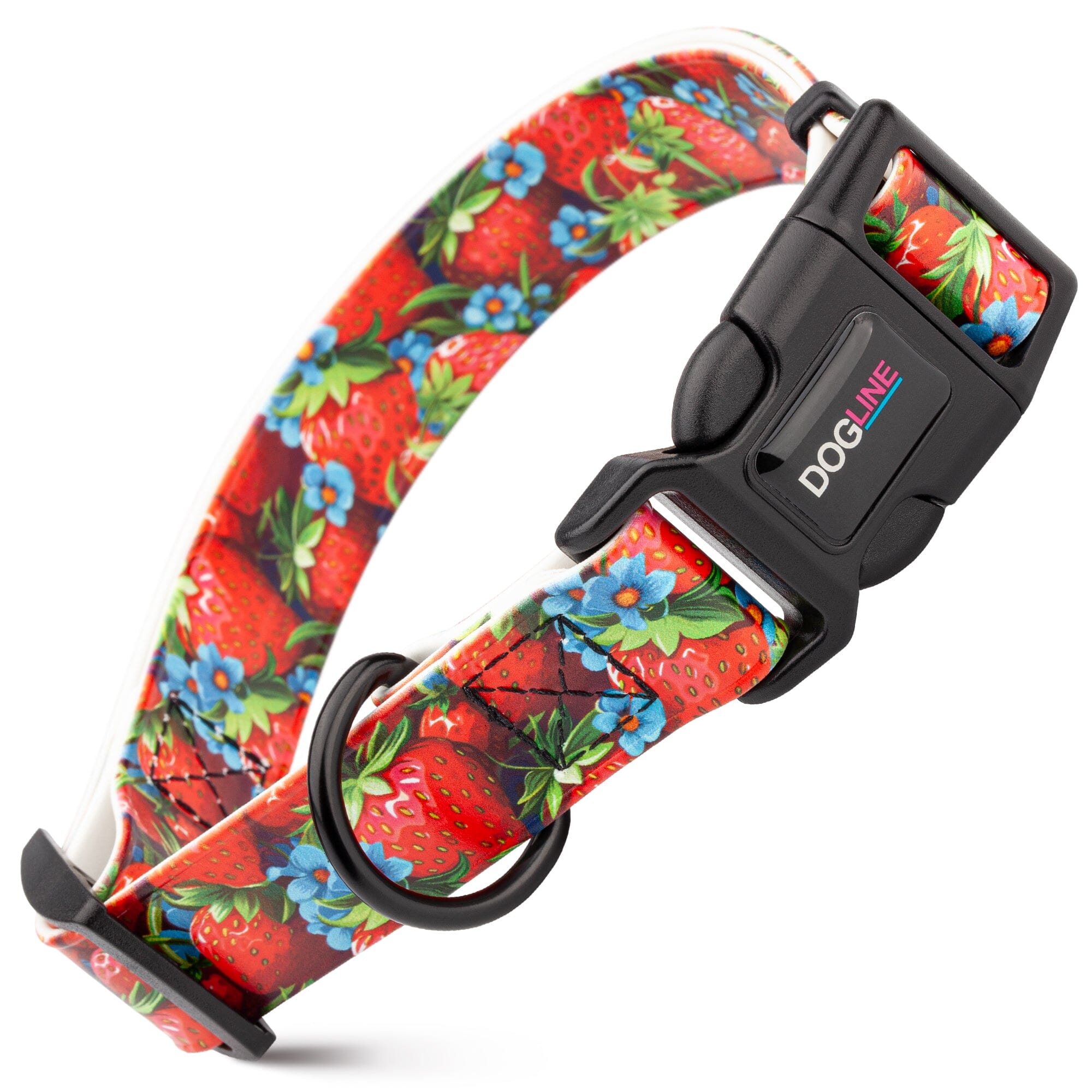 Dogline 3/4" Biothane Full Color Design Printed Dog Collar with Quick Release Buckle