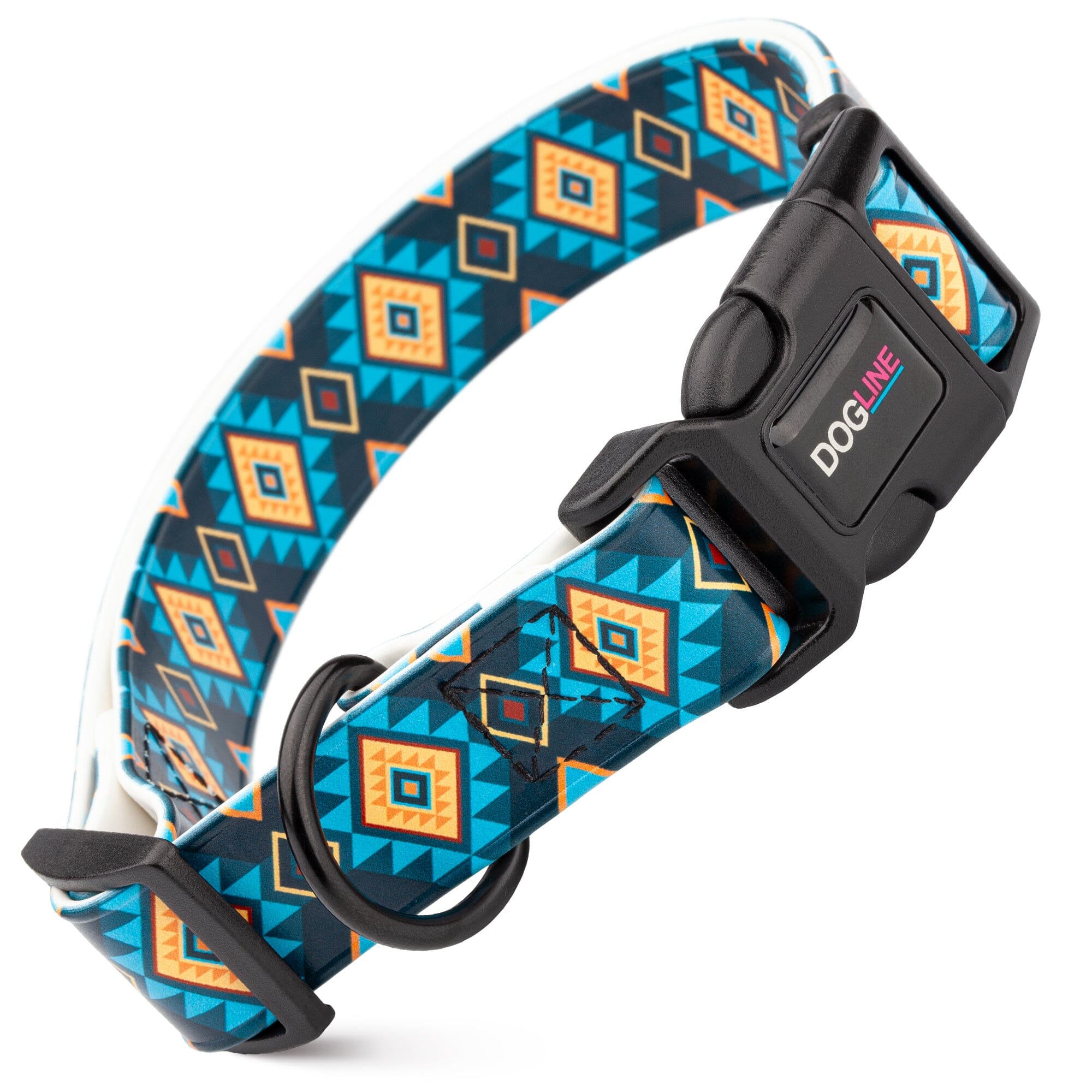 Dogline 3/4" Biothane Full Color Design Printed Dog Collar with Quick Release Buckle