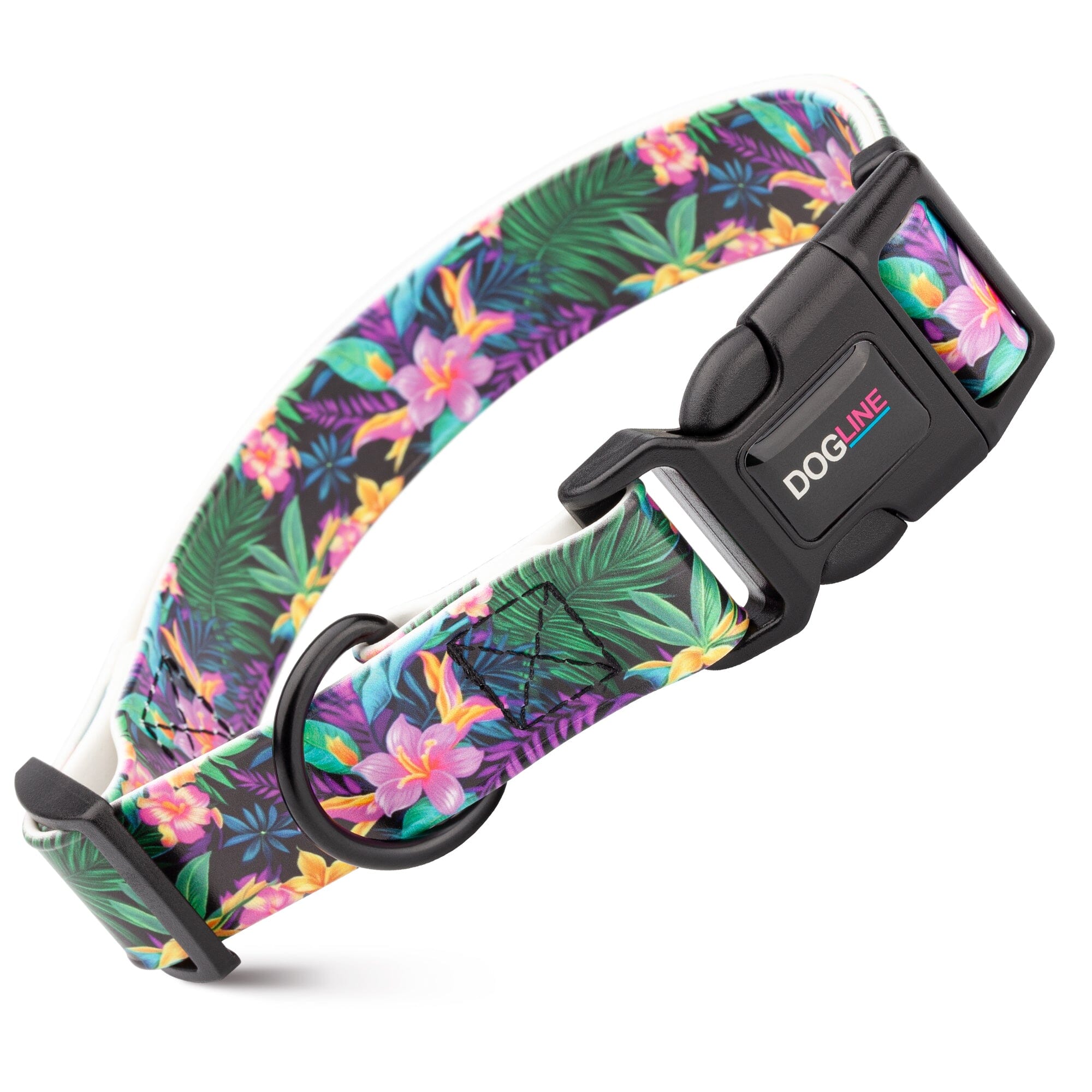 Dogline 3/4" Biothane Full Color Design Printed Dog Collar with Quick Release Buckle