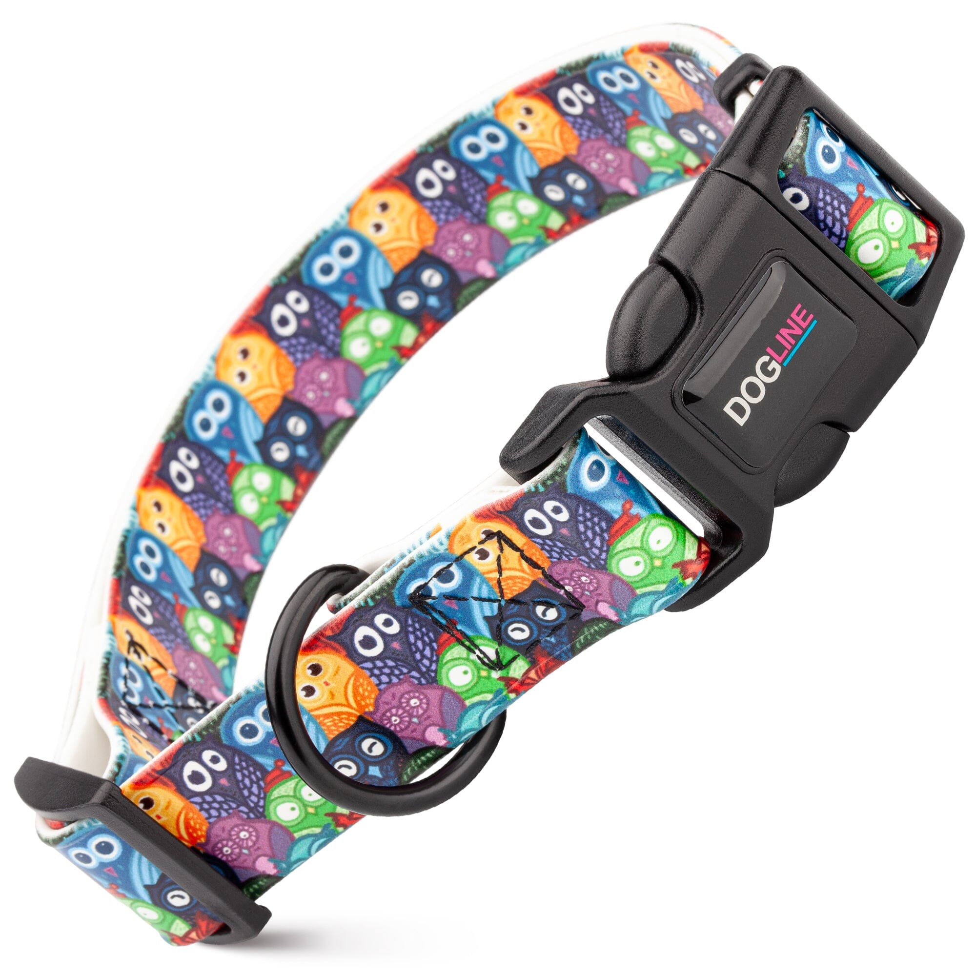 Dogline 3/4" Biothane Full Color Design Printed Dog Collar with Quick Release Buckle