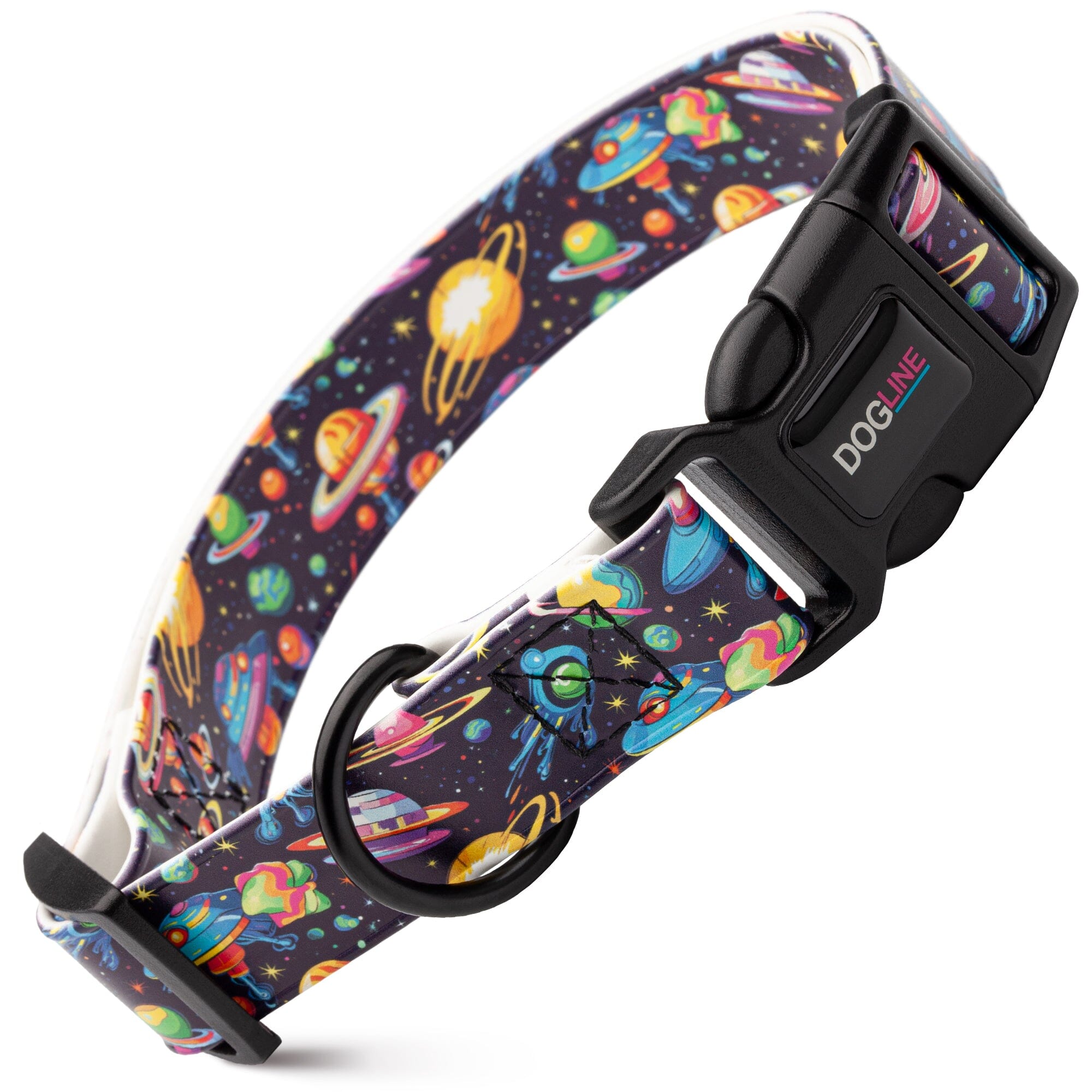 Dogline 3/4" Biothane Full Color Design Printed Dog Collar with Quick Release Buckle