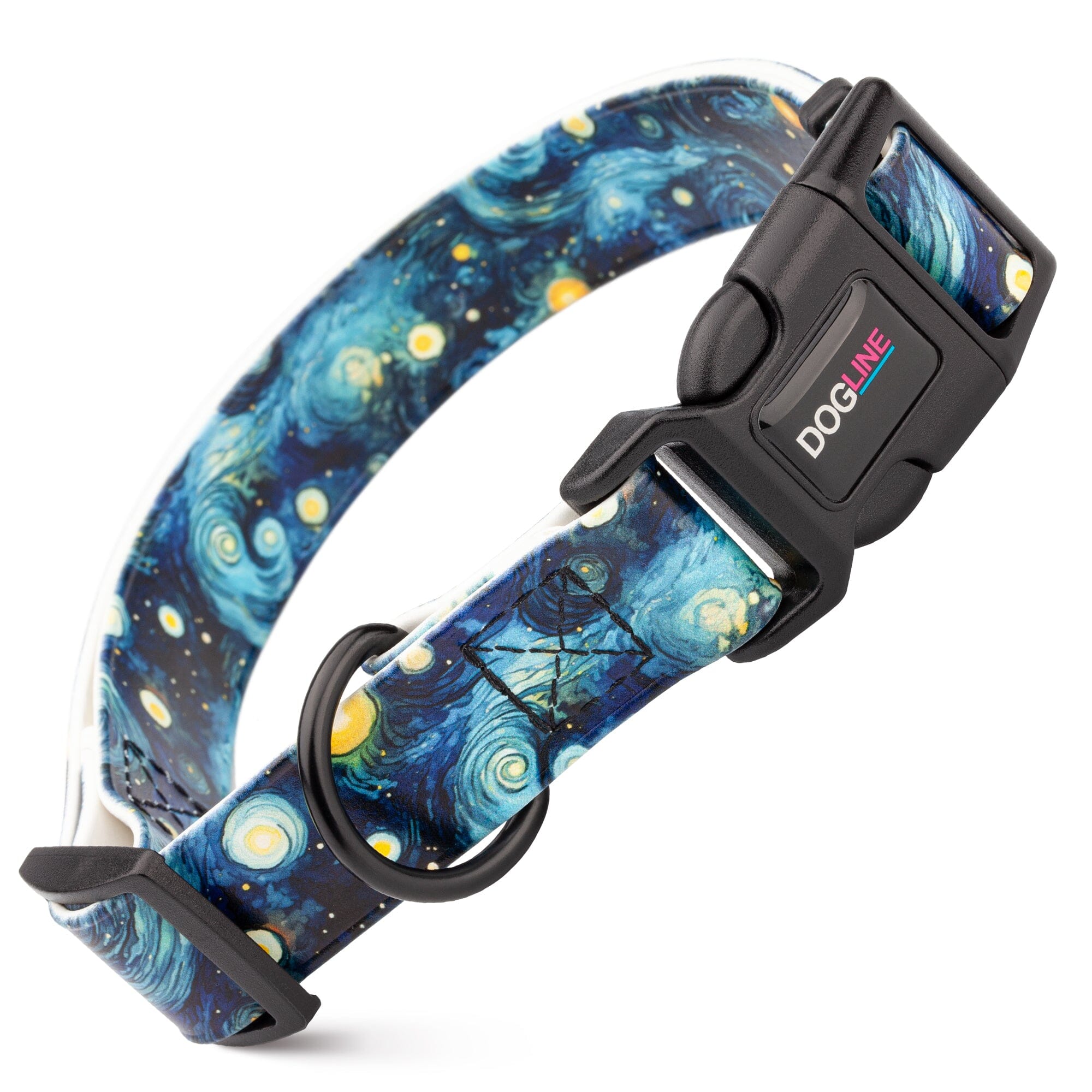 Dogline 3/4" Biothane Full Color Design Printed Dog Collar with Quick Release Buckle