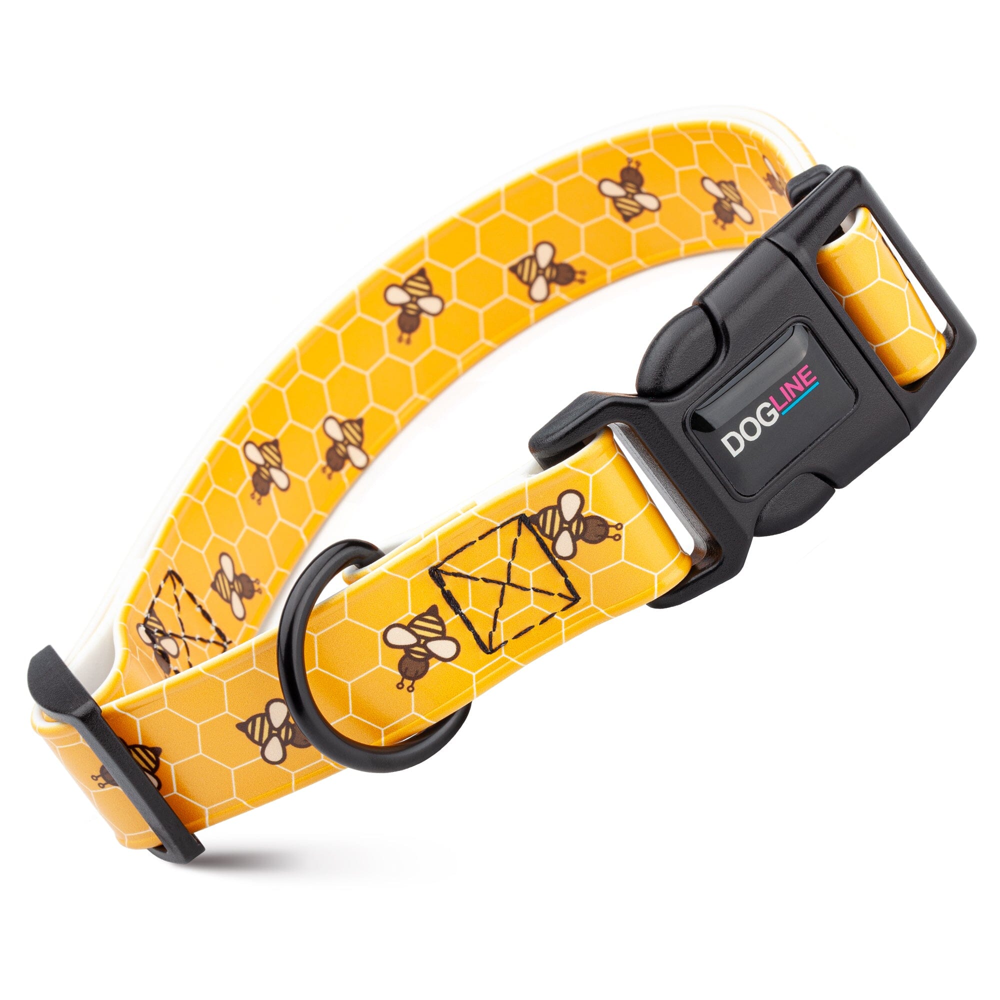 Dogline 3/4" Biothane Full Color Design Printed Dog Collar with Quick Release Buckle