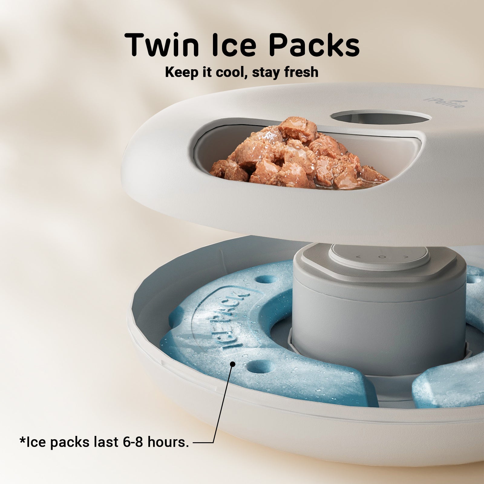 Donut Frost 6 Meal Cordless Automatic Pet Feeder