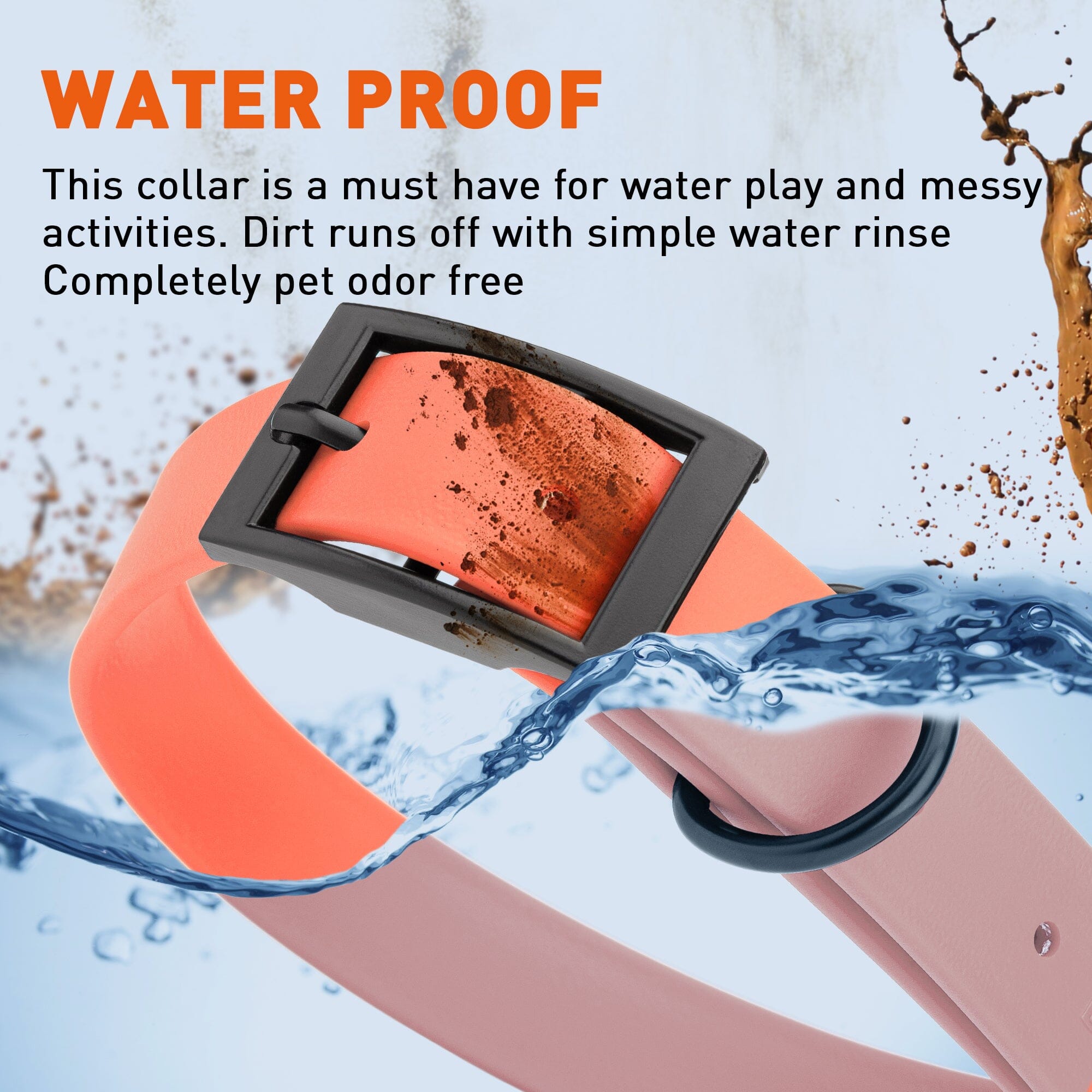 Biothane Waterproof Dog Collar - Large (18 to 22 inches)