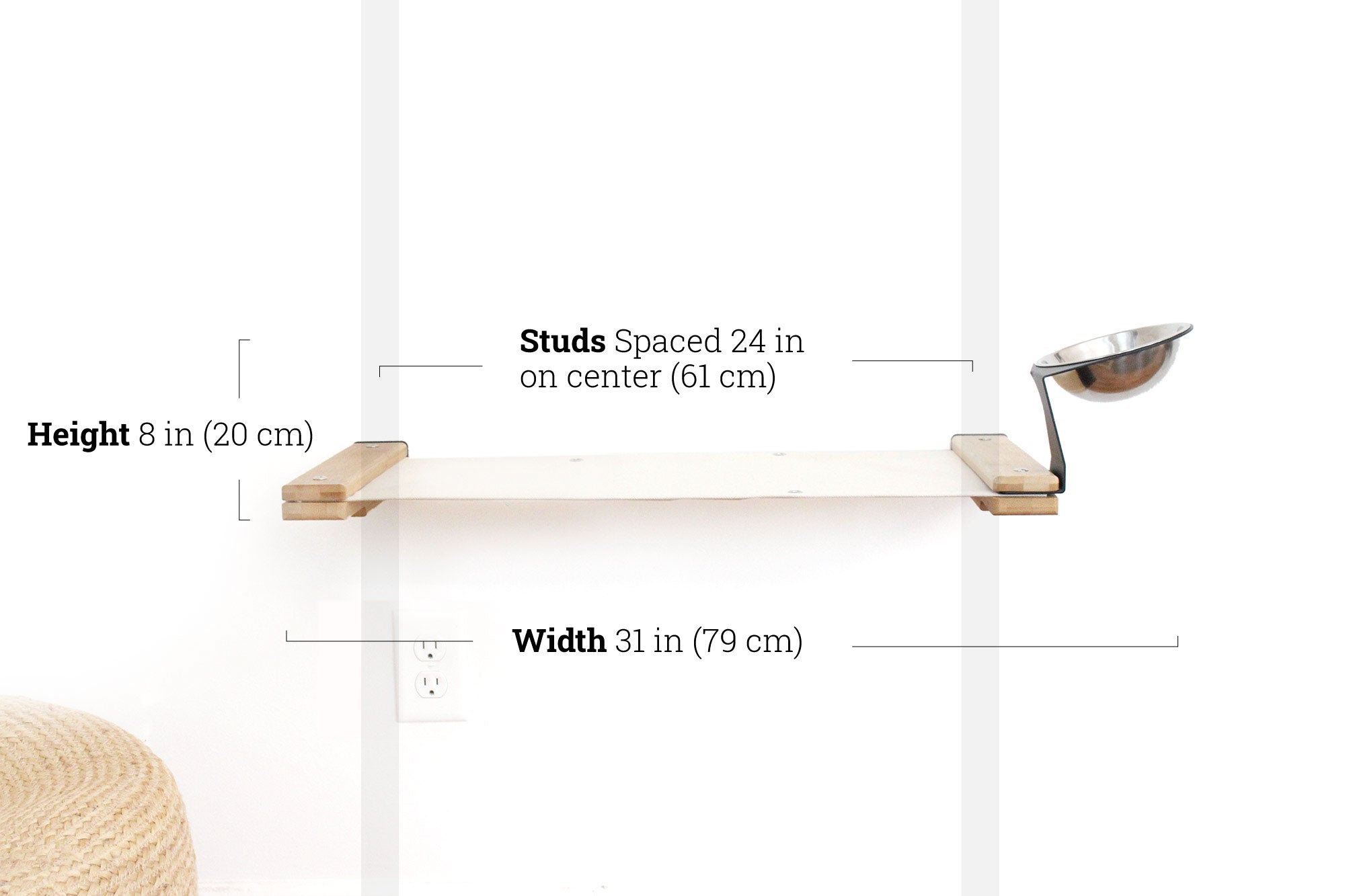 Wall Feeder Cat Hammock : Raised Cat Feeder - by Catastrophic Creations