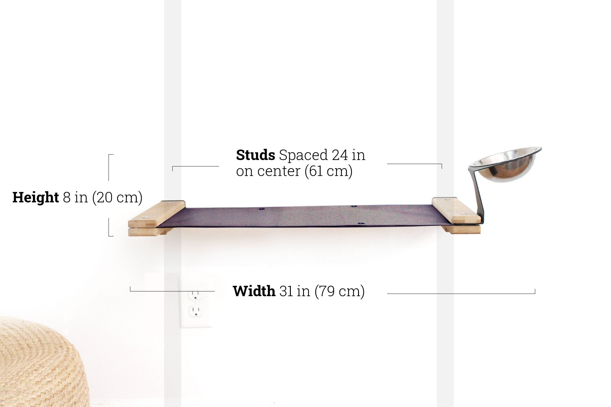 Wall Feeder Cat Hammock : Raised Cat Feeder - by Catastrophic Creations