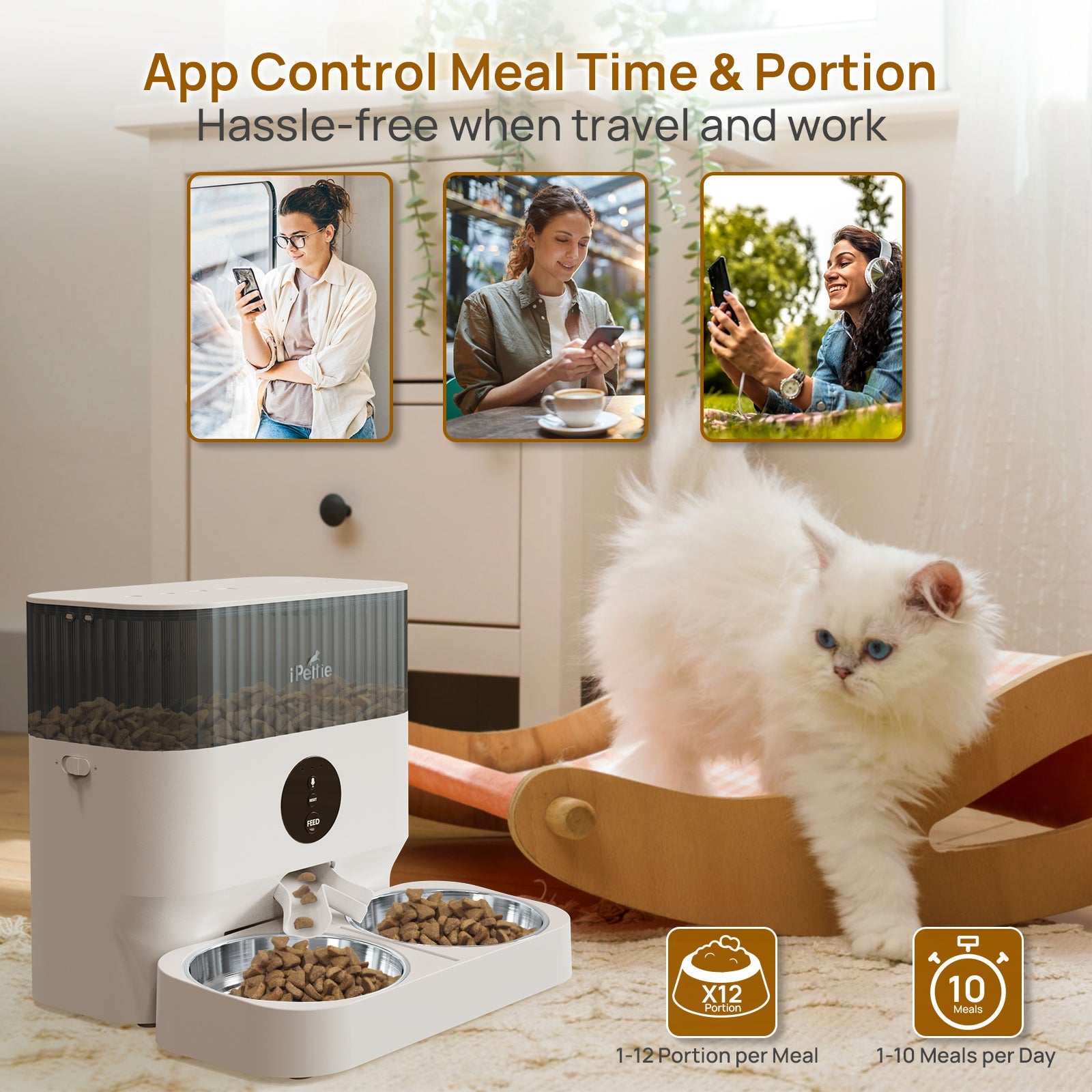 W5 WiFi Automatic Feeder for 2 Pets