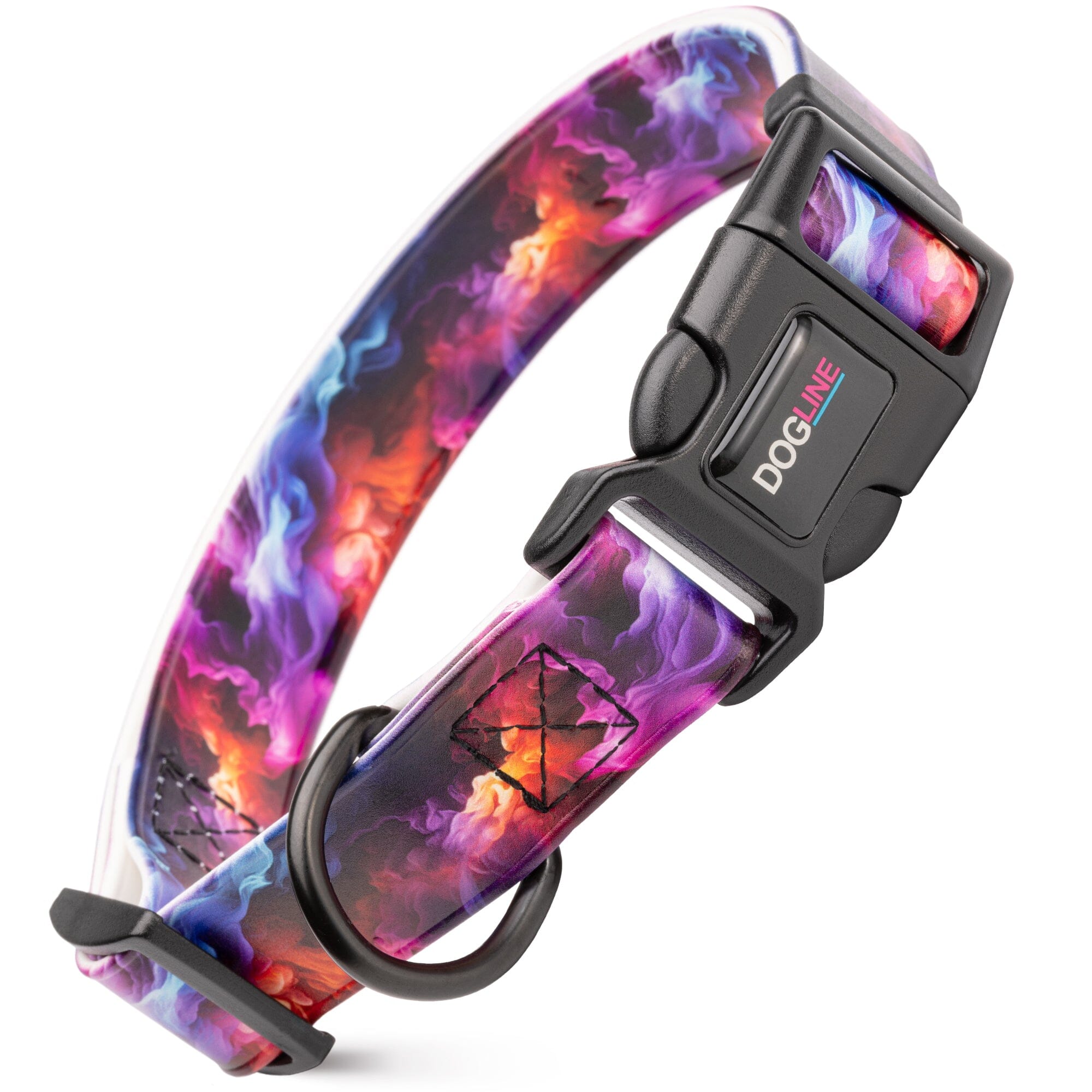 Dogline 3/4" Biothane Full Color Design Printed Dog Collar with Quick Release Buckle