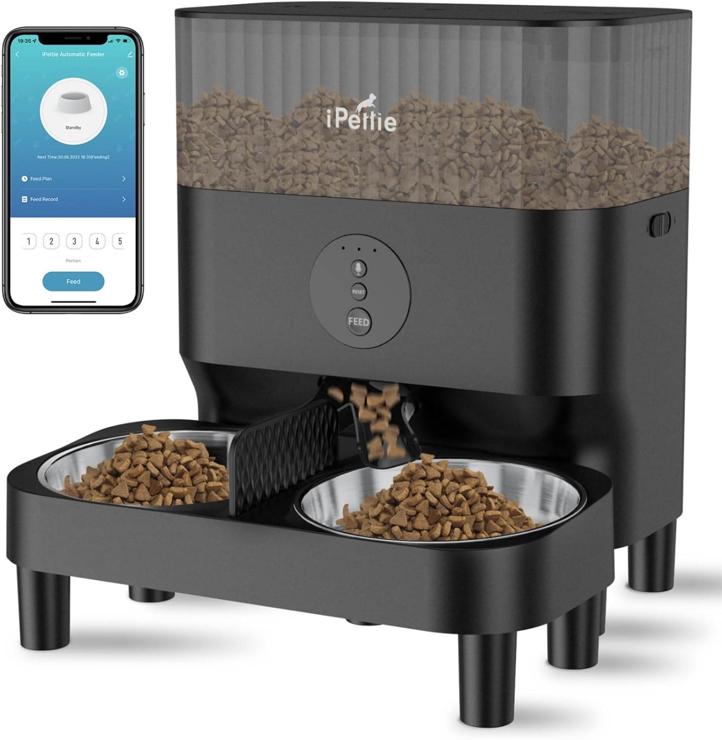 W5 WiFi Automatic Feeder for 2 Pets