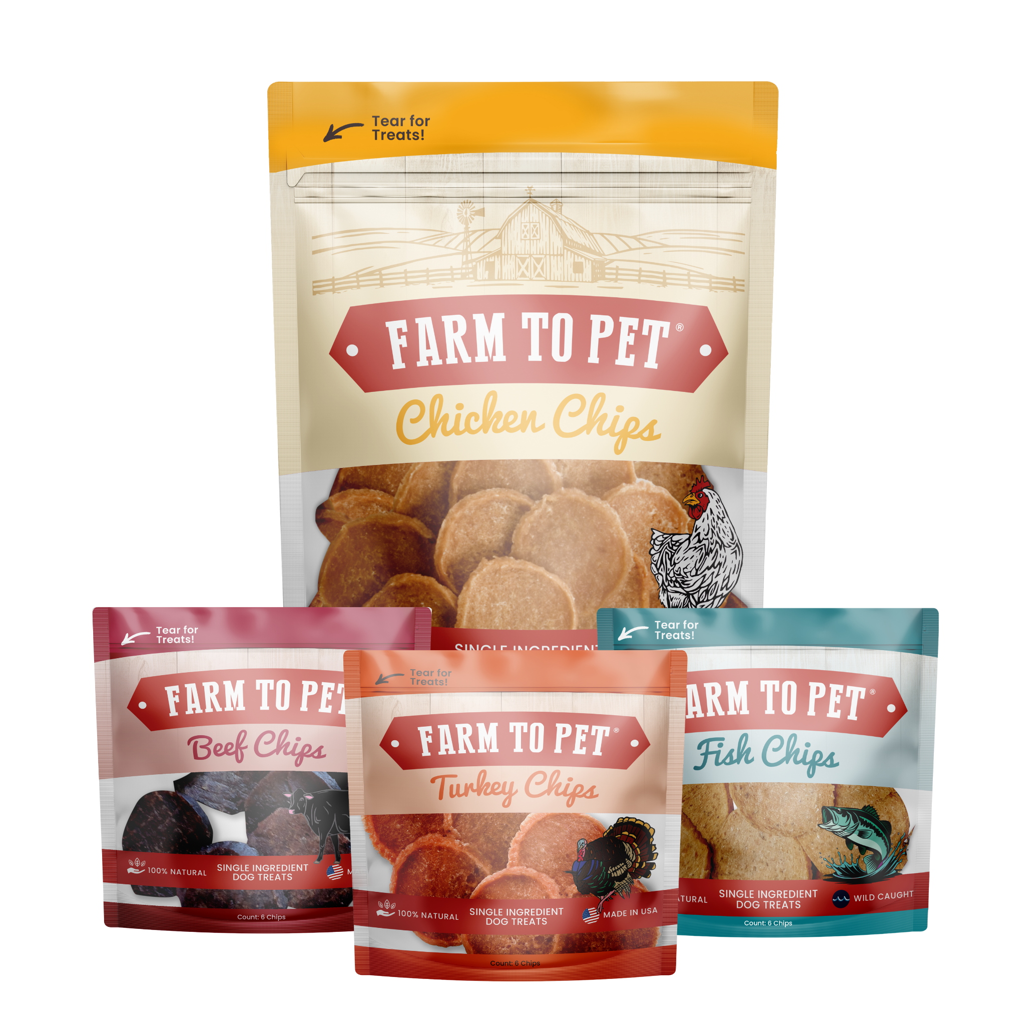 Puppy Packs 'n Snacks Dog Treat Starter Pack | Single-Ingredient Training Treats
