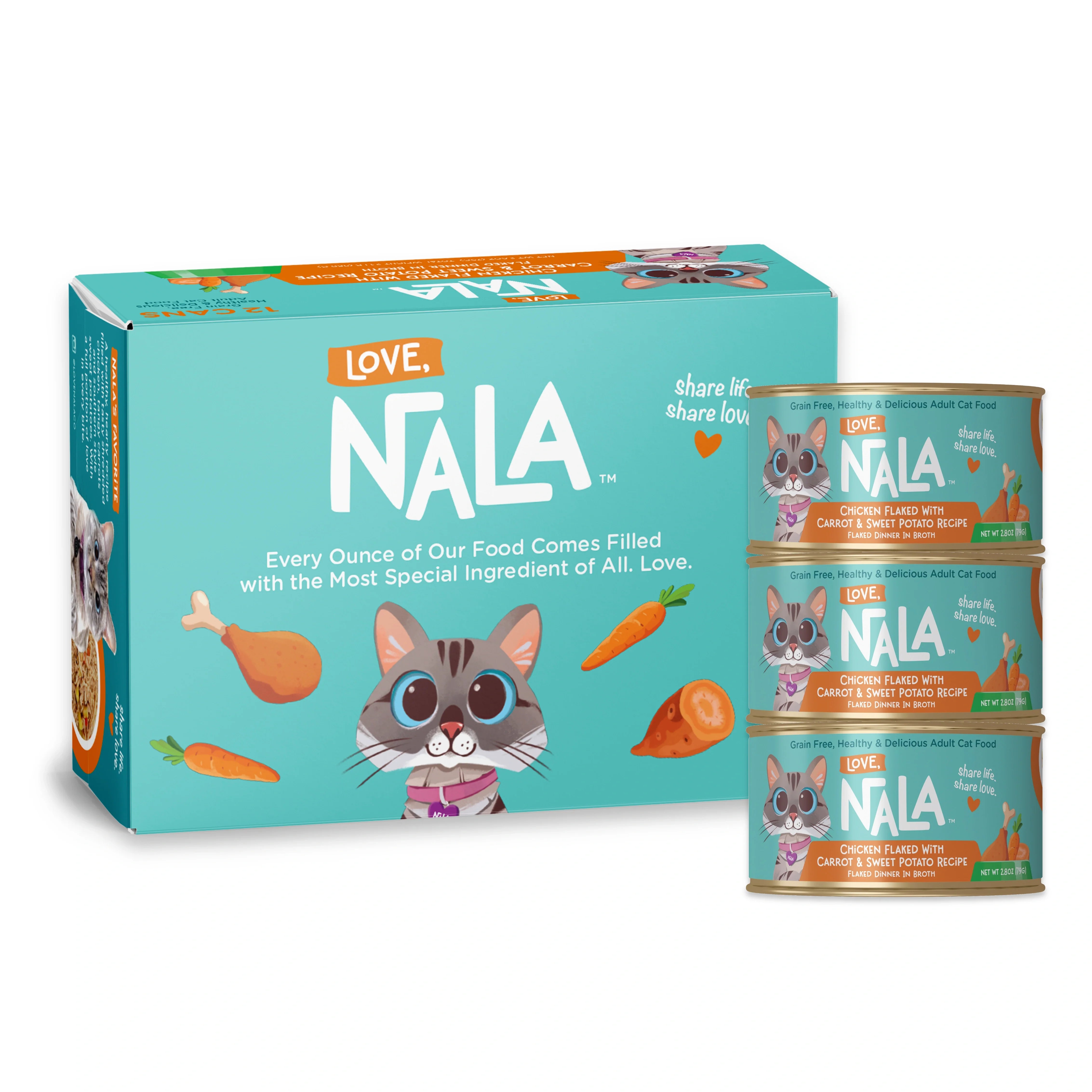 Chicken Flaked With Carrot & Sweet Potato Recipe Dinner In Broth Adult Cat Food, 2.8-oz