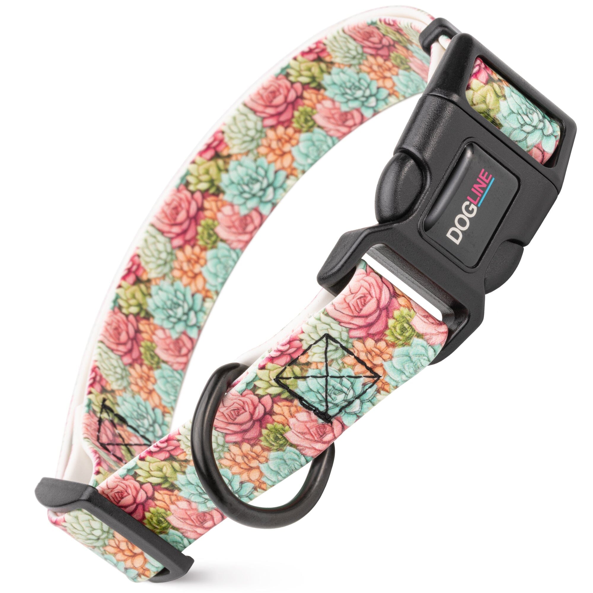 Dogline 3/4" Biothane Full Color Design Printed Dog Collar with Quick Release Buckle