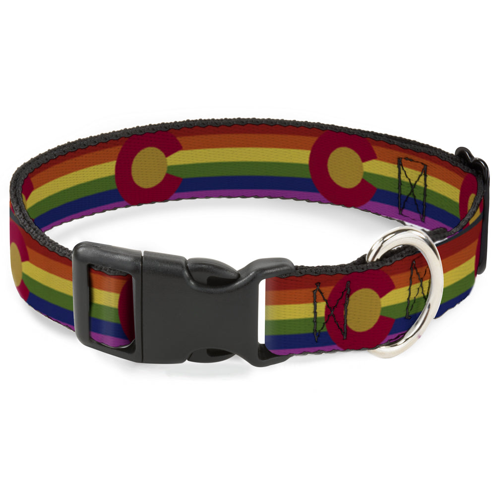 Plastic Clip Collar - Colorado Flags2 Pride Vintage