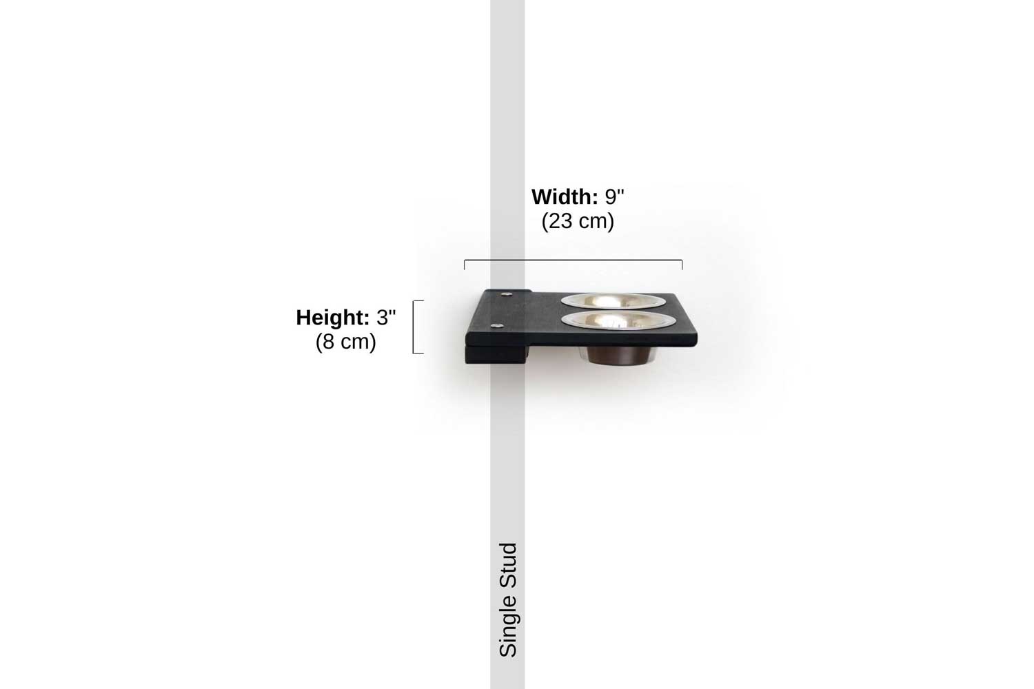 Wall-Mounted Cat Feeding Shelf - by Catastrophic Creations