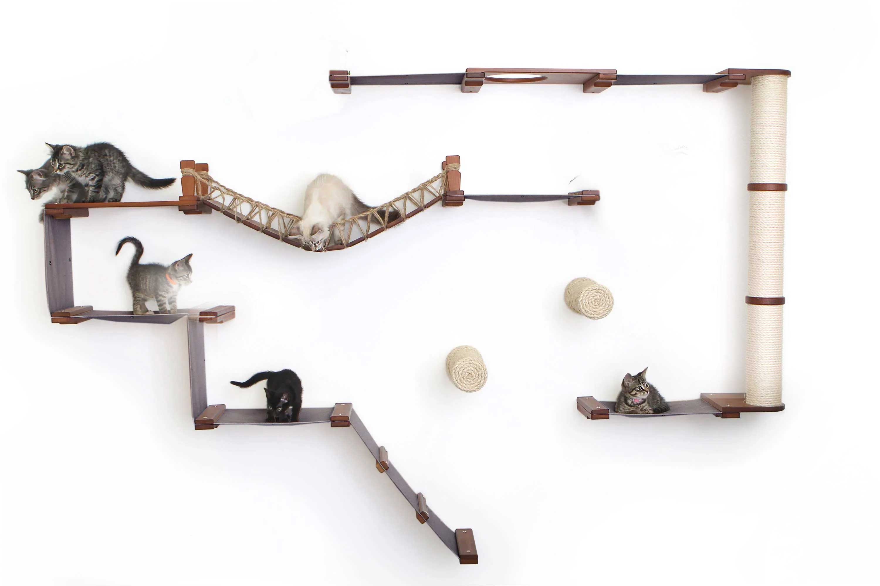 The Juggernaut (Wall-Mounted Cat Tree/Condo) - by Catastrophic Creations