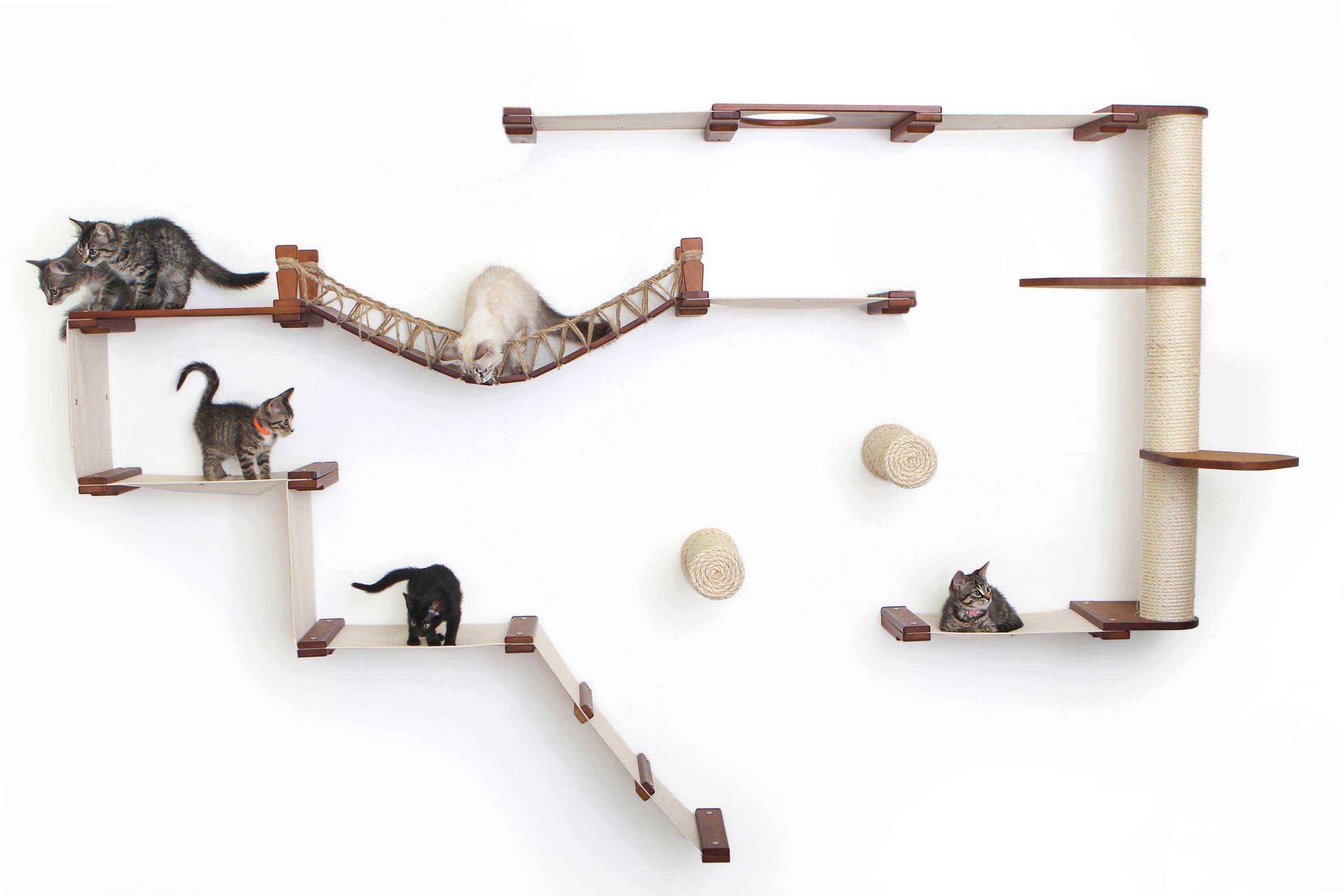 The Juggernaut (Wall-Mounted Cat Tree/Condo) - by Catastrophic Creations
