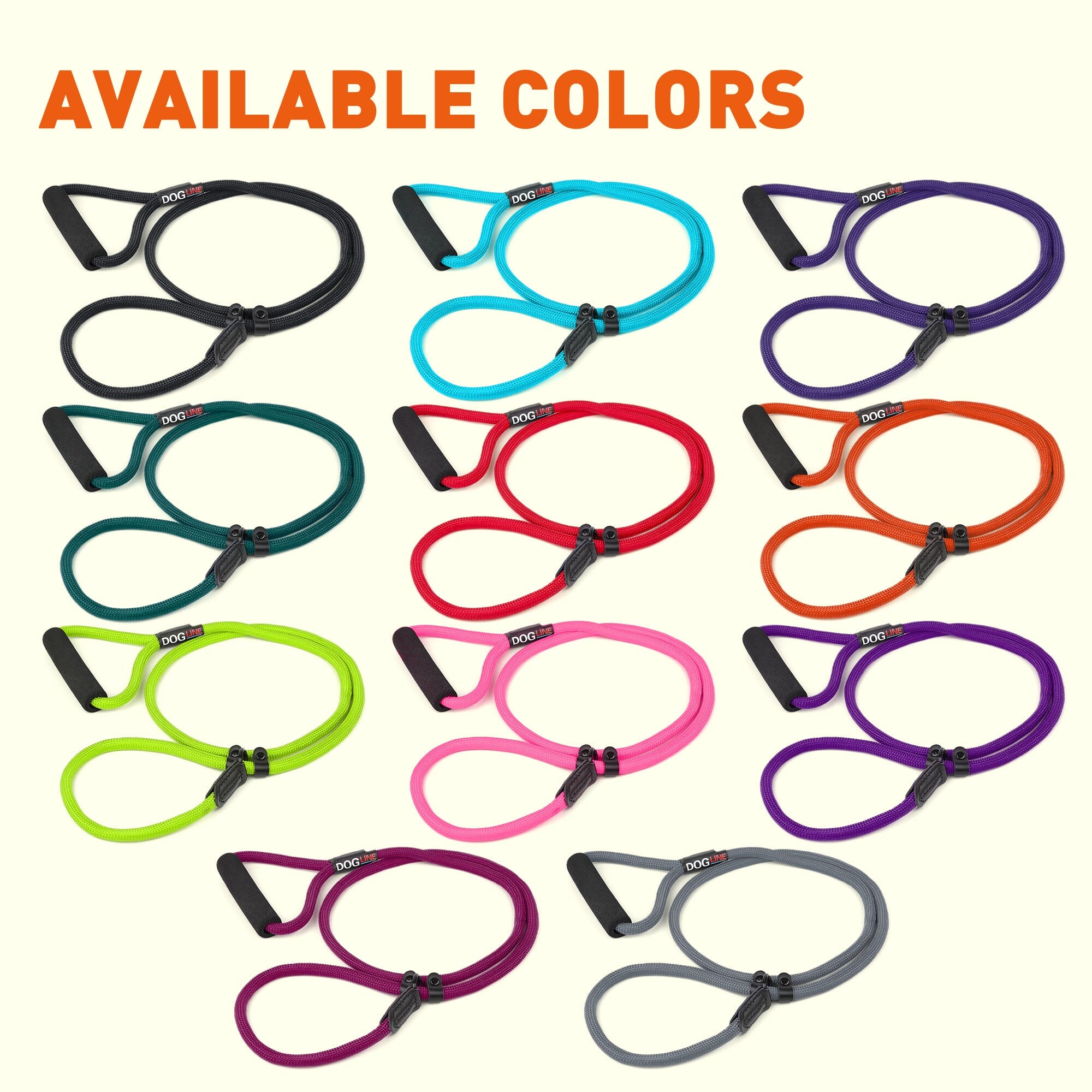 Round Nylon Slip Lead