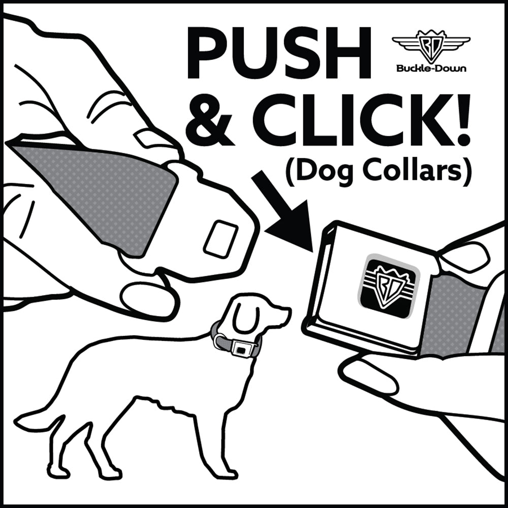 Dog Bone Seatbelt Buckle Collar - Geometric10 Multi Color