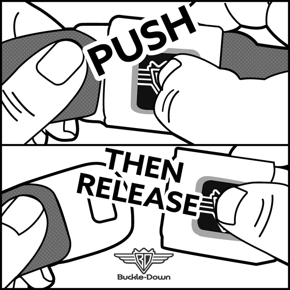 BD Wings Logo CLOSE-UP Full Color Black Silver Seatbelt Belt - Buffalo Plaid White/Multi Color Webbing