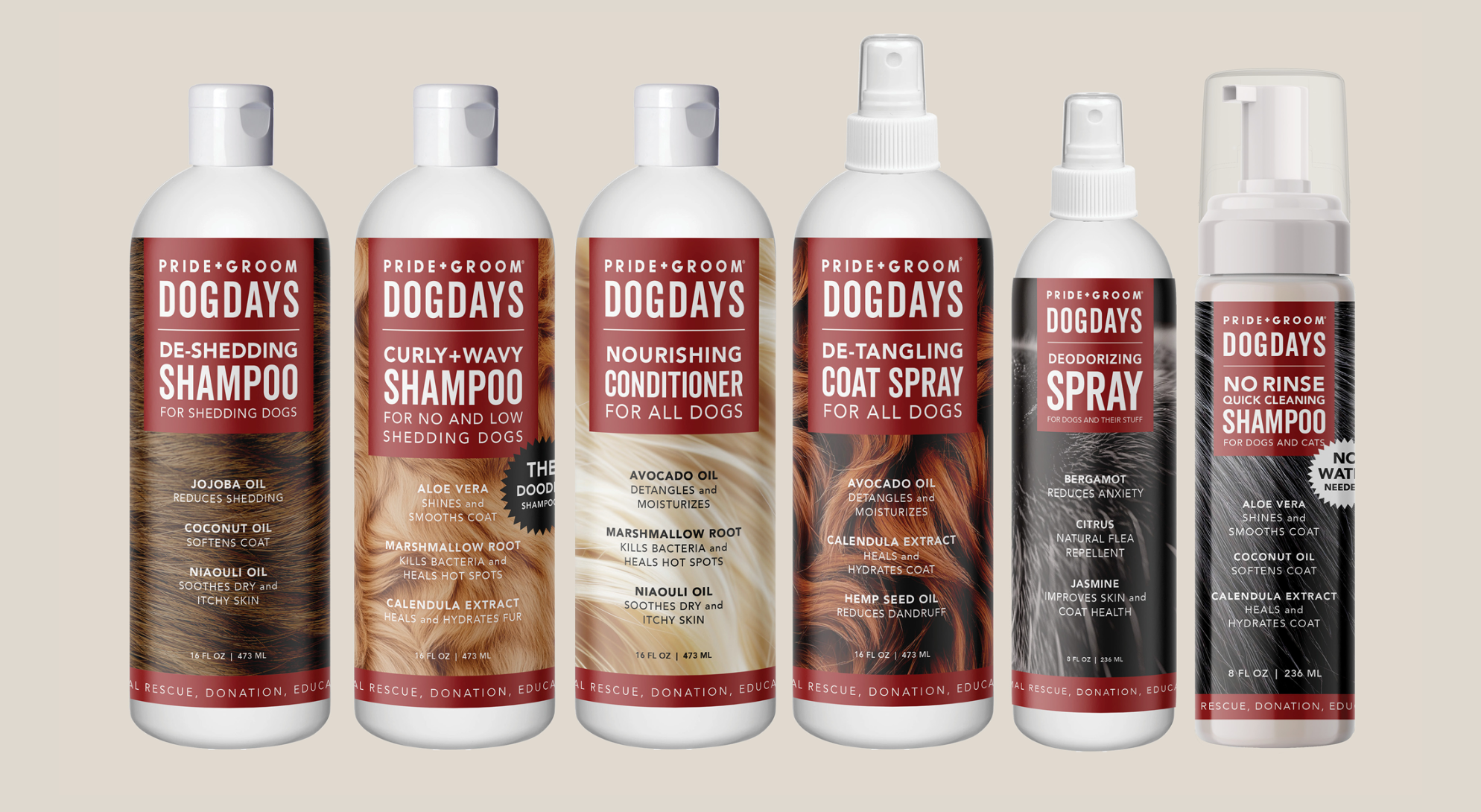 DOGDAYS Hydrating Dog Shampoo for Curly & Wavy Coats — Tear-Free, Vegan, and Hypoallergenic