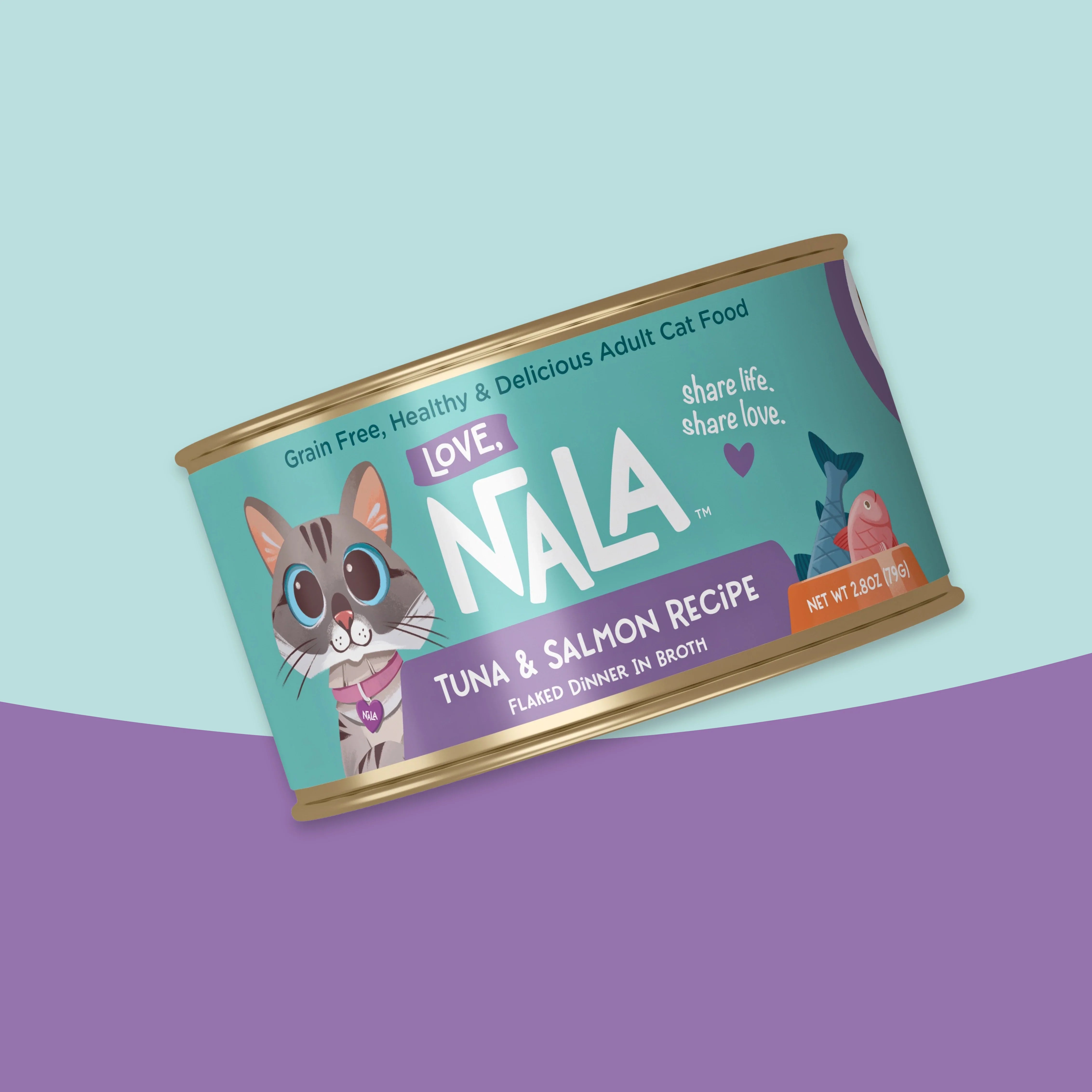 Tuna & Salmon Recipe Flaked Dinner In Broth Adult Cat Food, 2.8-oz