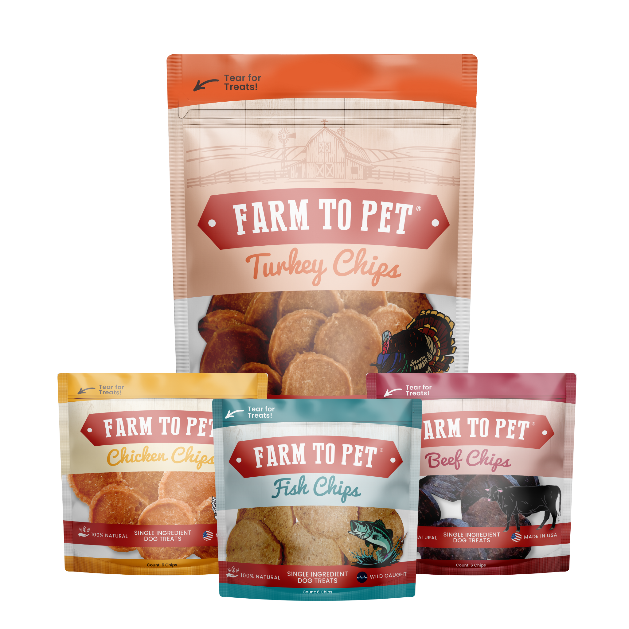 Puppy Packs 'n Snacks Dog Treat Starter Pack | Single-Ingredient Training Treats
