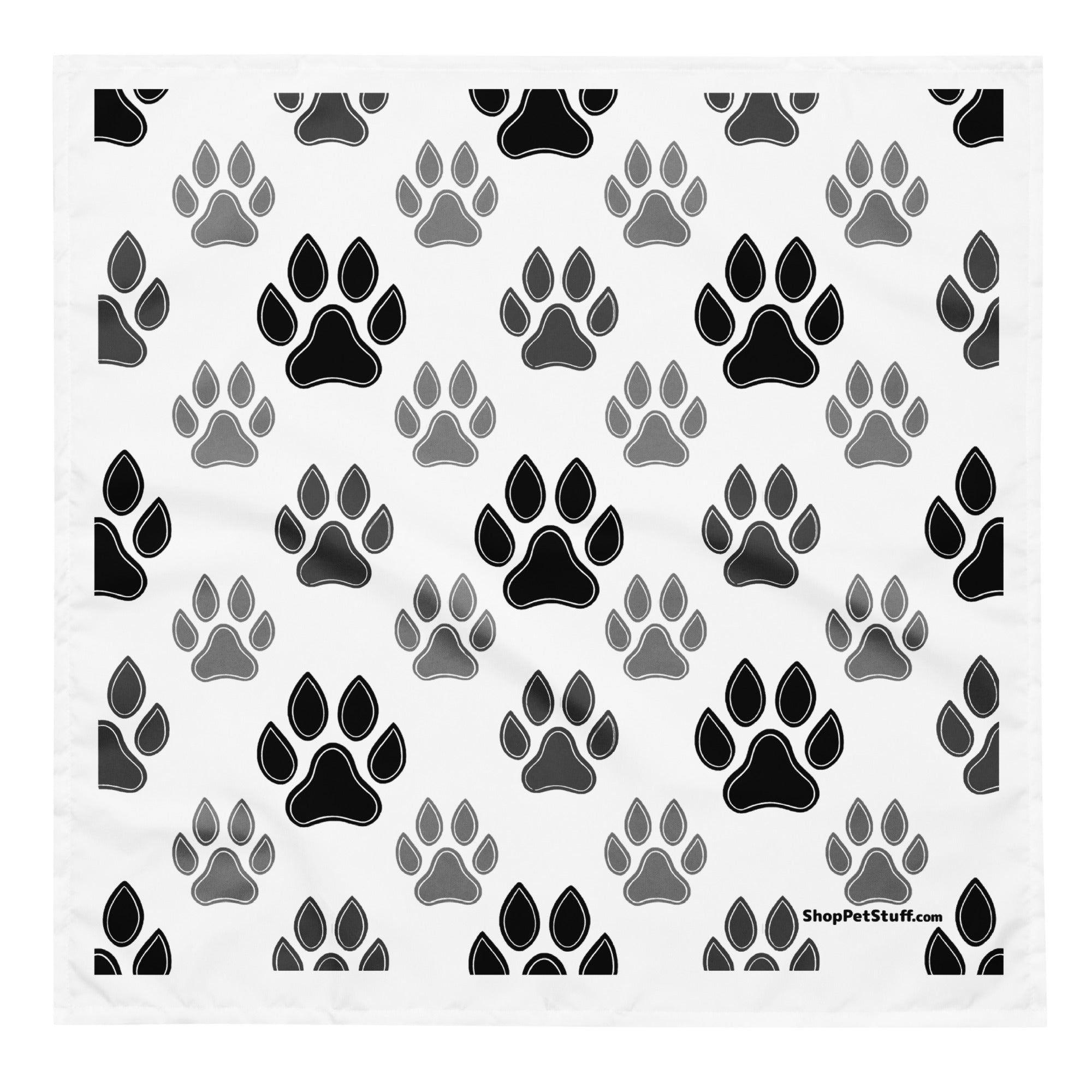 All-Over Paw Print Bandana