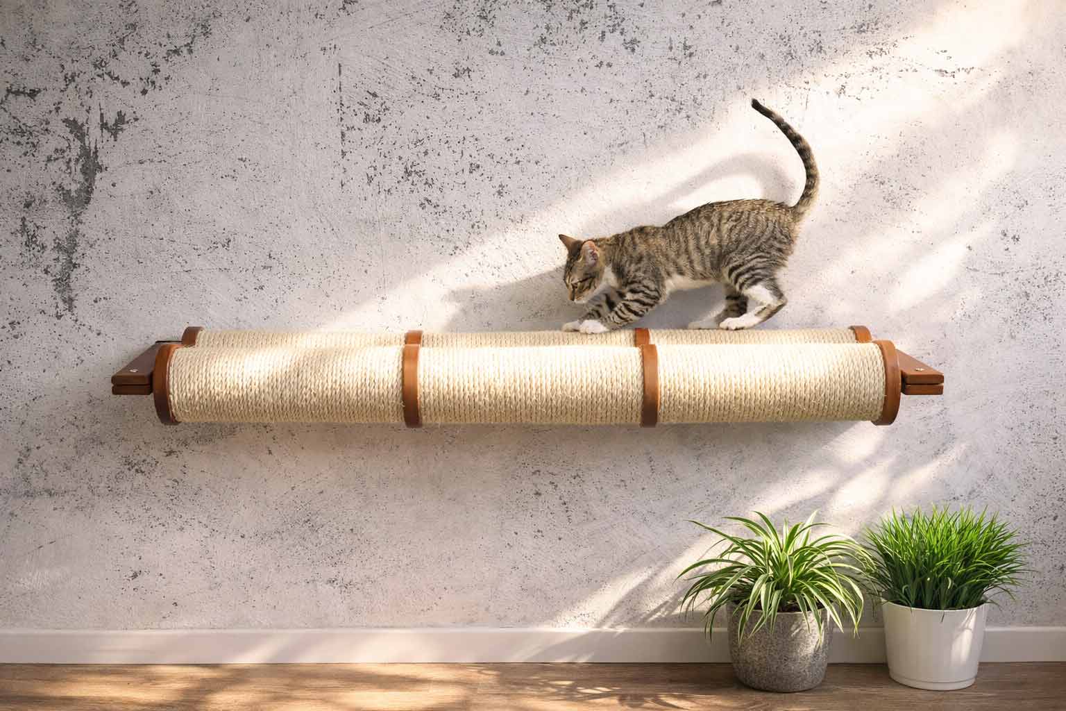 Horizontal Scratching Post (Cat Wall Scratcher) - by Catastrophic Creations