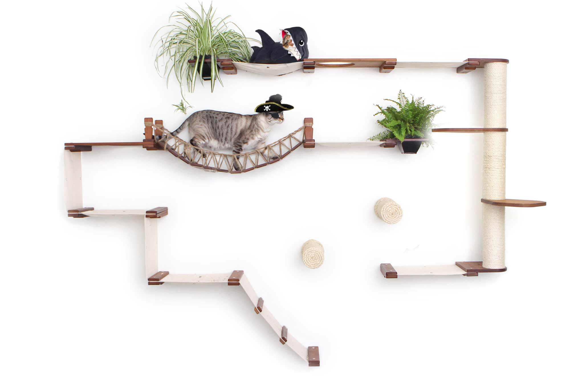 The Juggernaut (Wall-Mounted Cat Tree/Condo) - by Catastrophic Creations