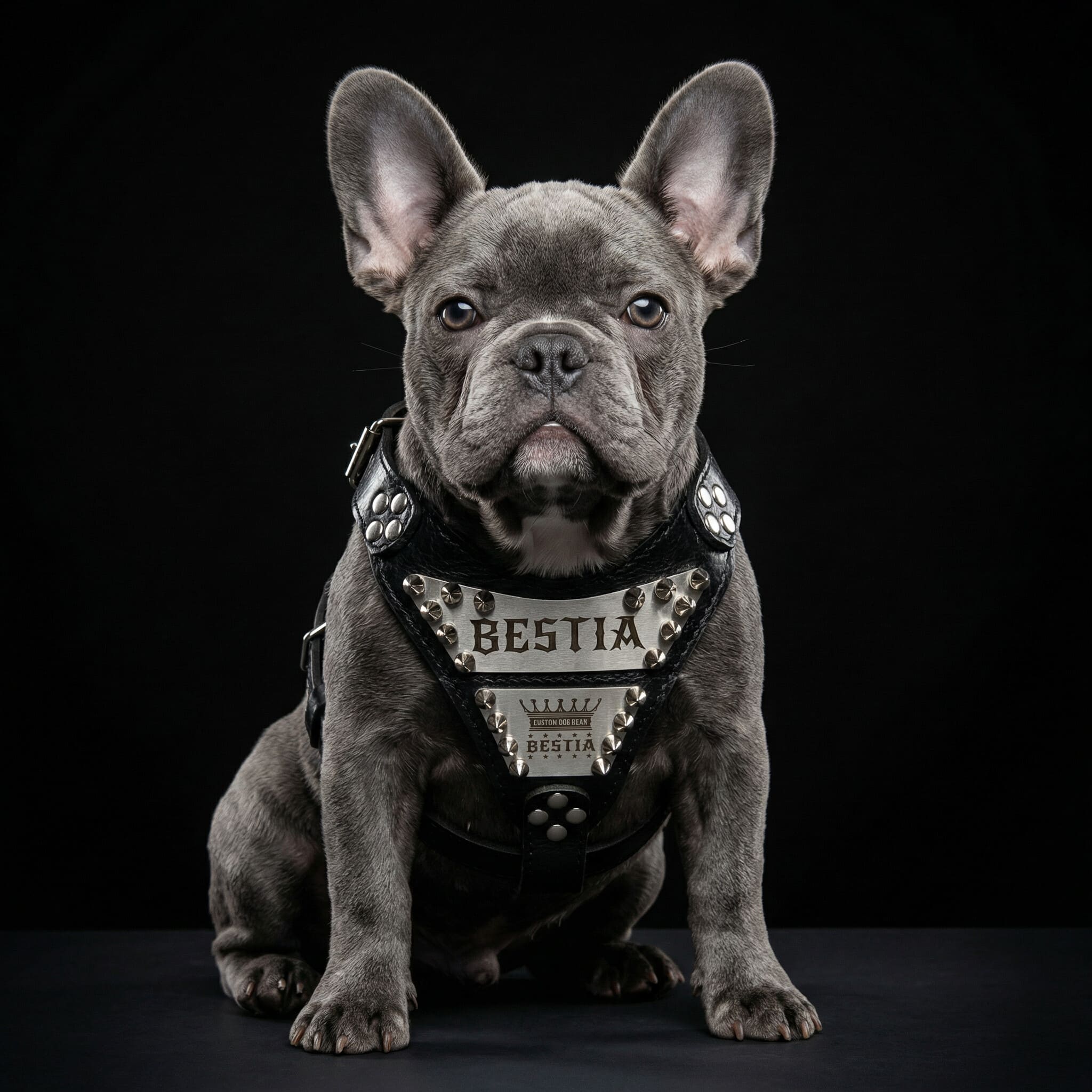 The "Metal" harness small to medium size - Personalized