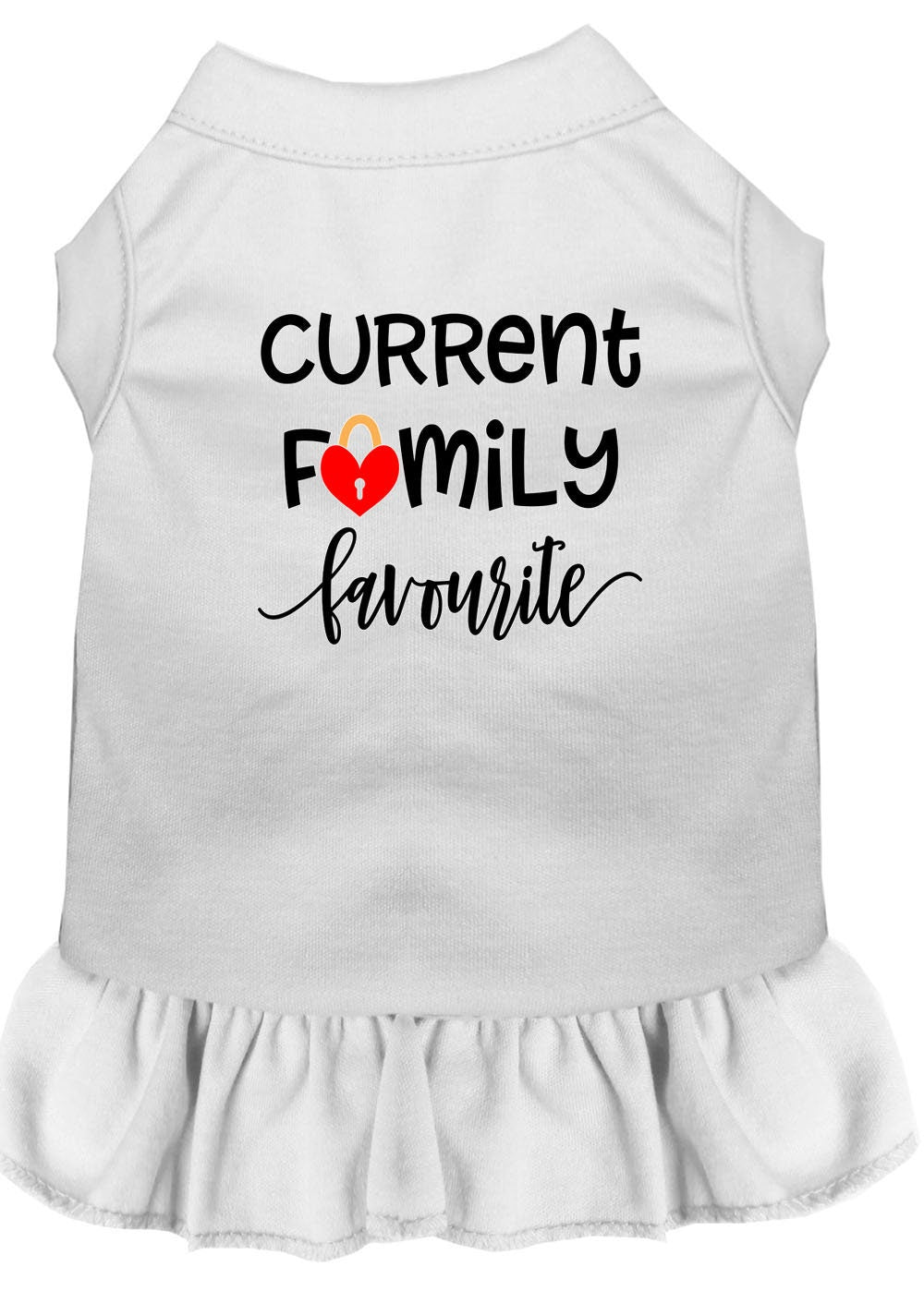 Pet Dog & Cat Dress Screen Printed, "Current Family Favorite"