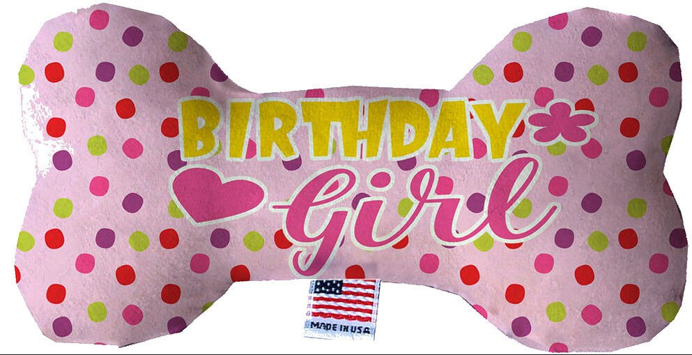 Dog Plush Heart or Bone Toy, "Birthday Group"