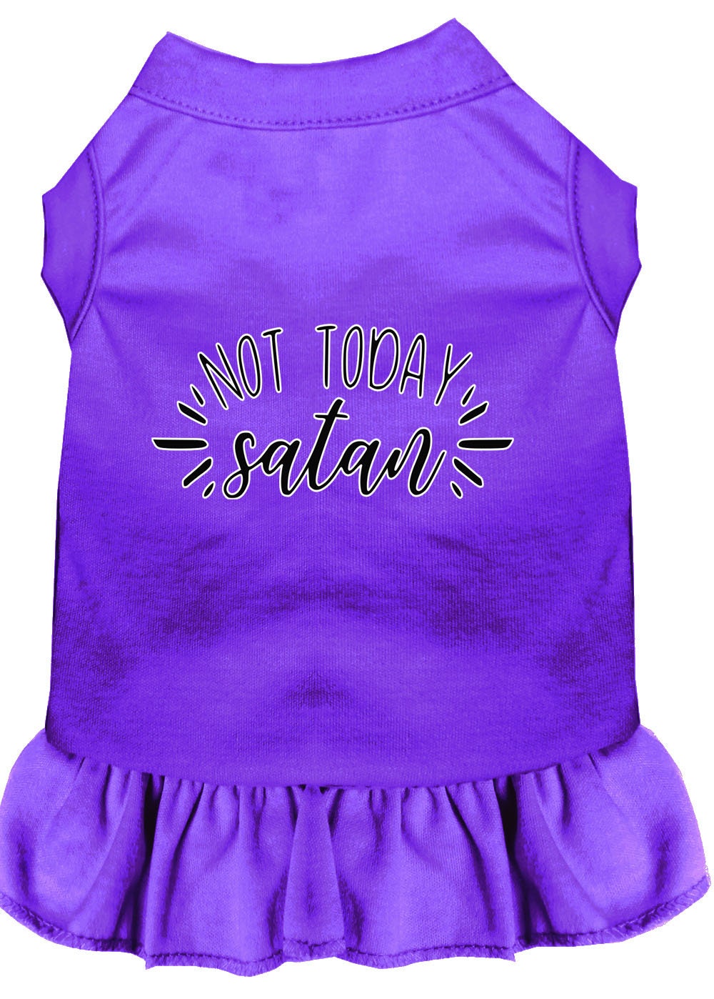 Pet Dog & Cat Dress Screen Printed, "Not Today Satan"