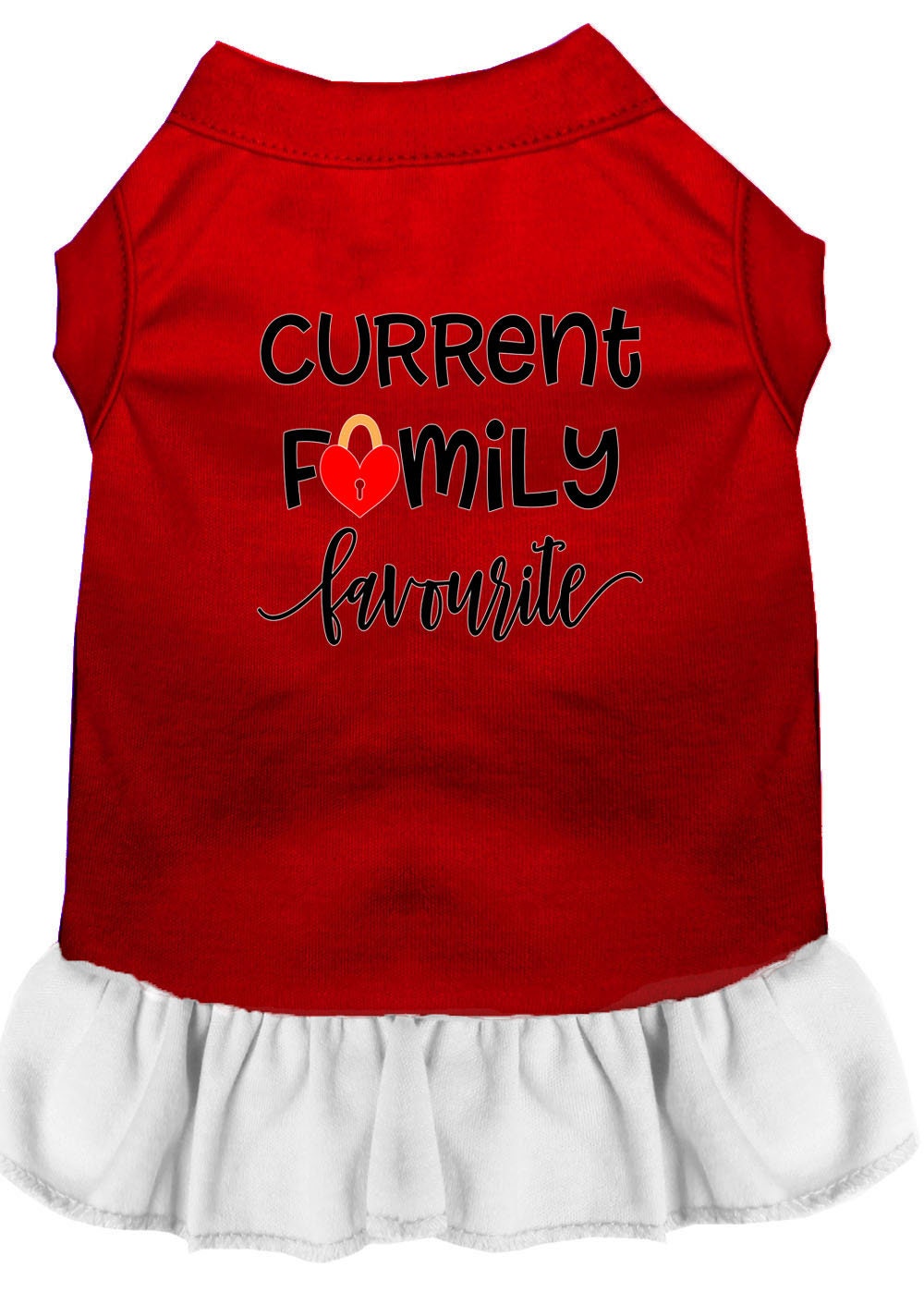 Pet Dog & Cat Dress Screen Printed, "Current Family Favorite"
