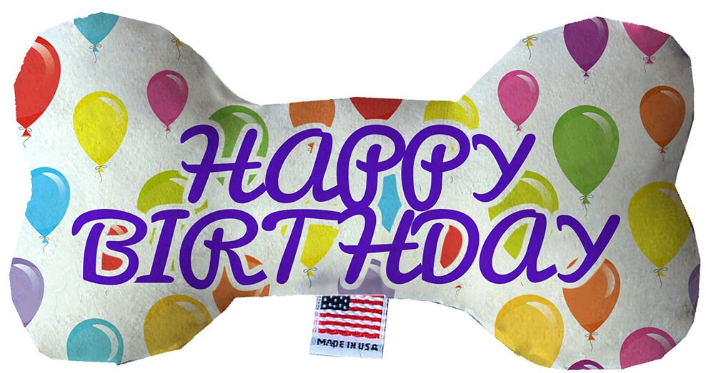 Dog Plush Heart or Bone Toy, "Birthday Group"