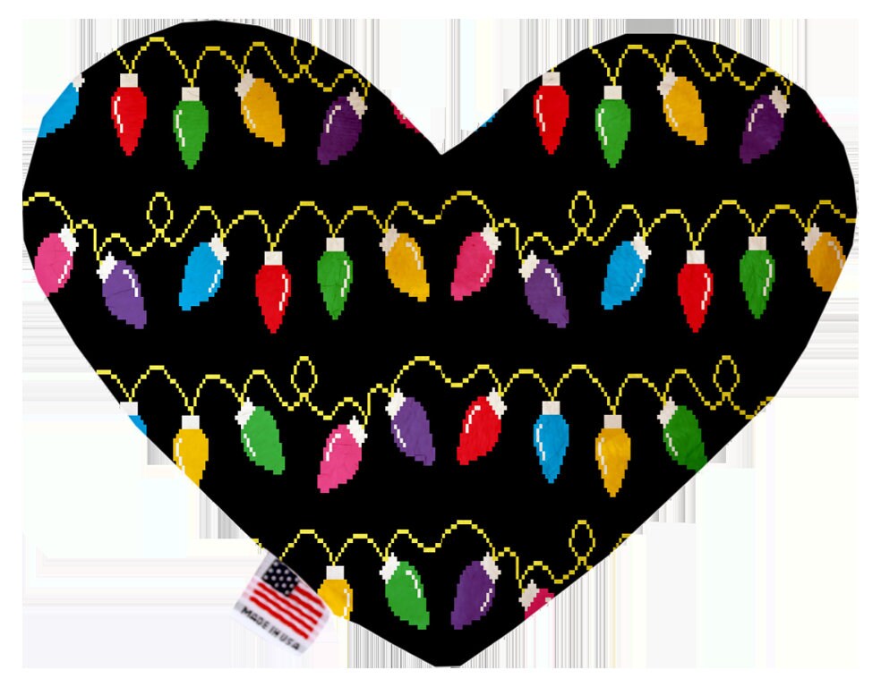 Christmas Pet and Dog Plush Heart or Bone Toy, "Candy Cane Lane Group" (Available in different sizes and 8 different patterns!)