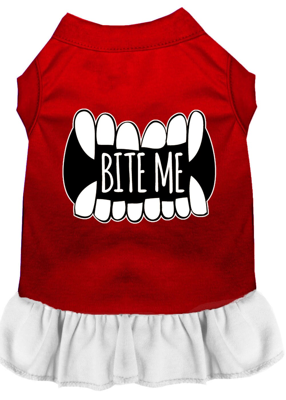 Pet Dog & Cat Dress Screen Printed, "Bite Me"