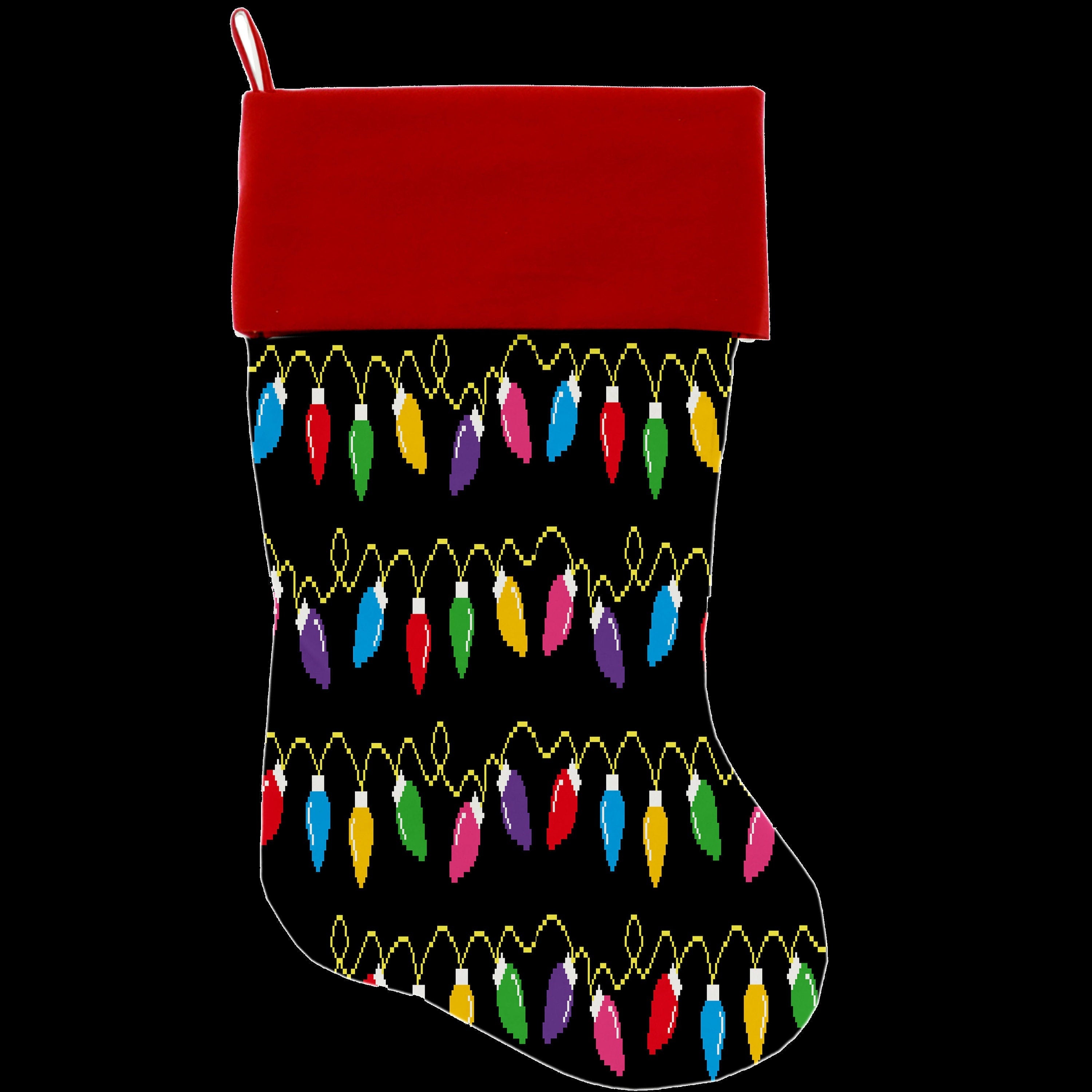 Christmas Velvet Stocking, "Santa Group" **Choose from 7 different patterns!**