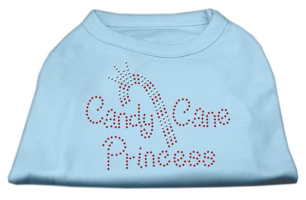 Christmas Pet Dog & Cat Shirt Rhinestone, "Candy Cane Princess"