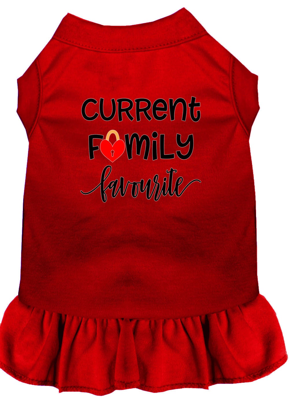 Pet Dog & Cat Dress Screen Printed, "Current Family Favorite"