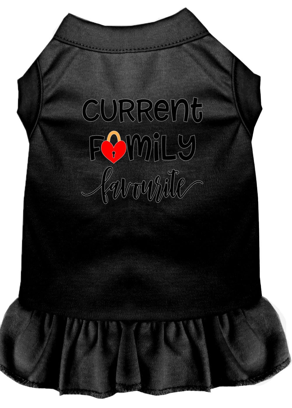 Pet Dog & Cat Dress Screen Printed, "Current Family Favorite"