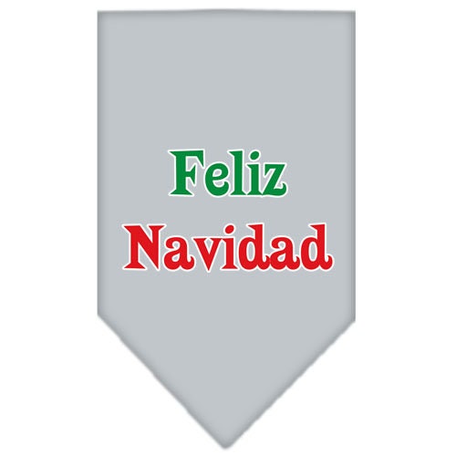 Christmas Pet and Dog Bandana Screen Printed, "Feliz Navidad"