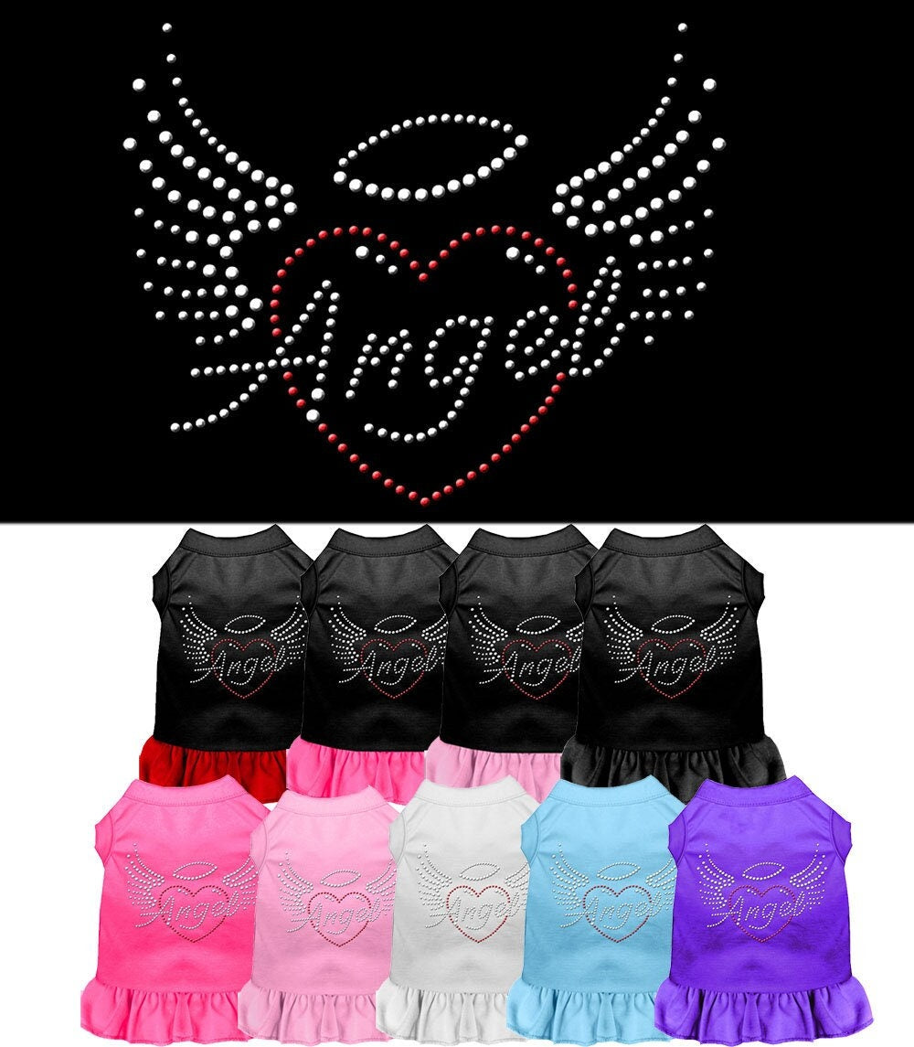 Pet Dog & Cat Dress Rhinestone, "Angel Heart"