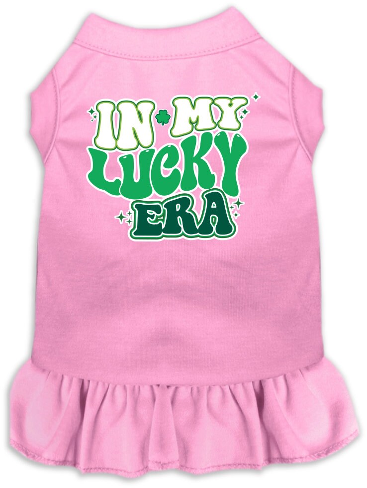 Pet Dog & Cat Screen Printed Dress "In My Lucky Era"